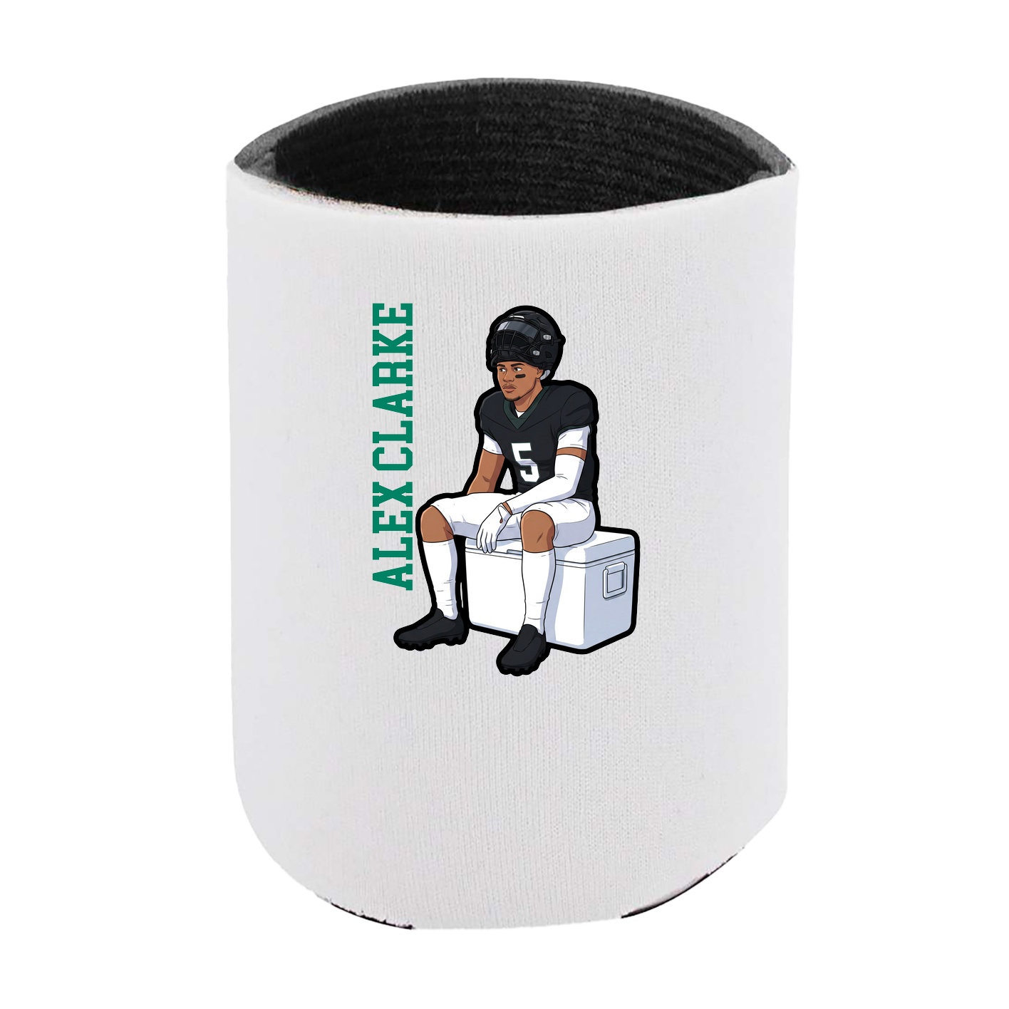 Can Holder — Name Vertical in White