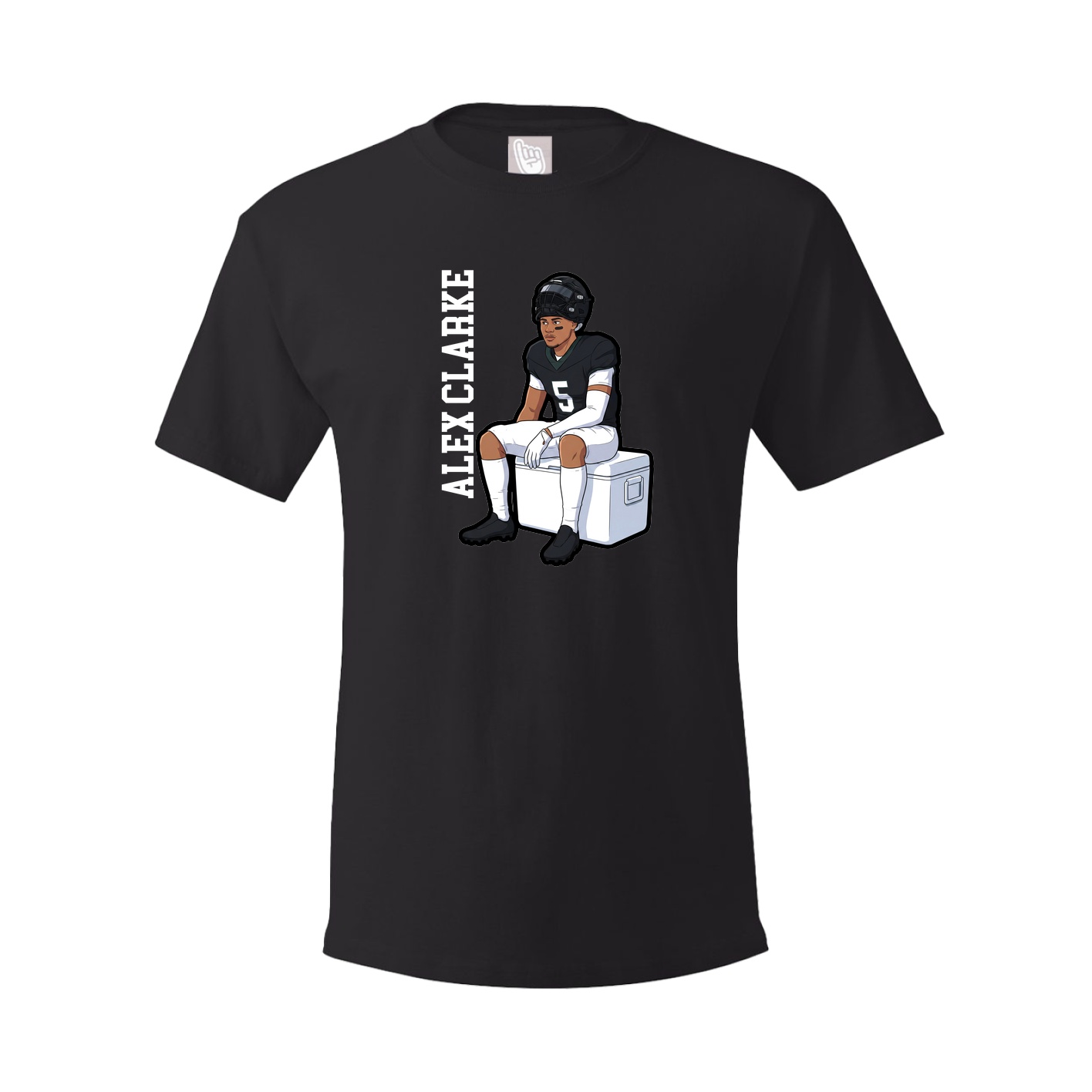 Tee — Name Vertical in Black