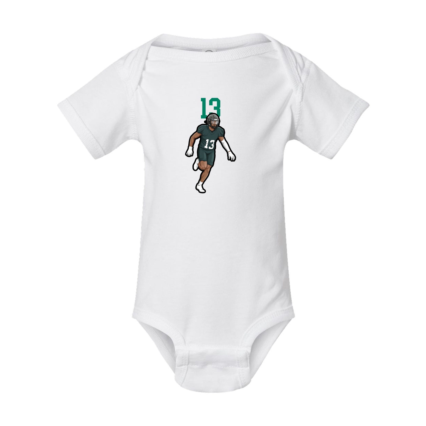 Baby Onesie — Number Top in White