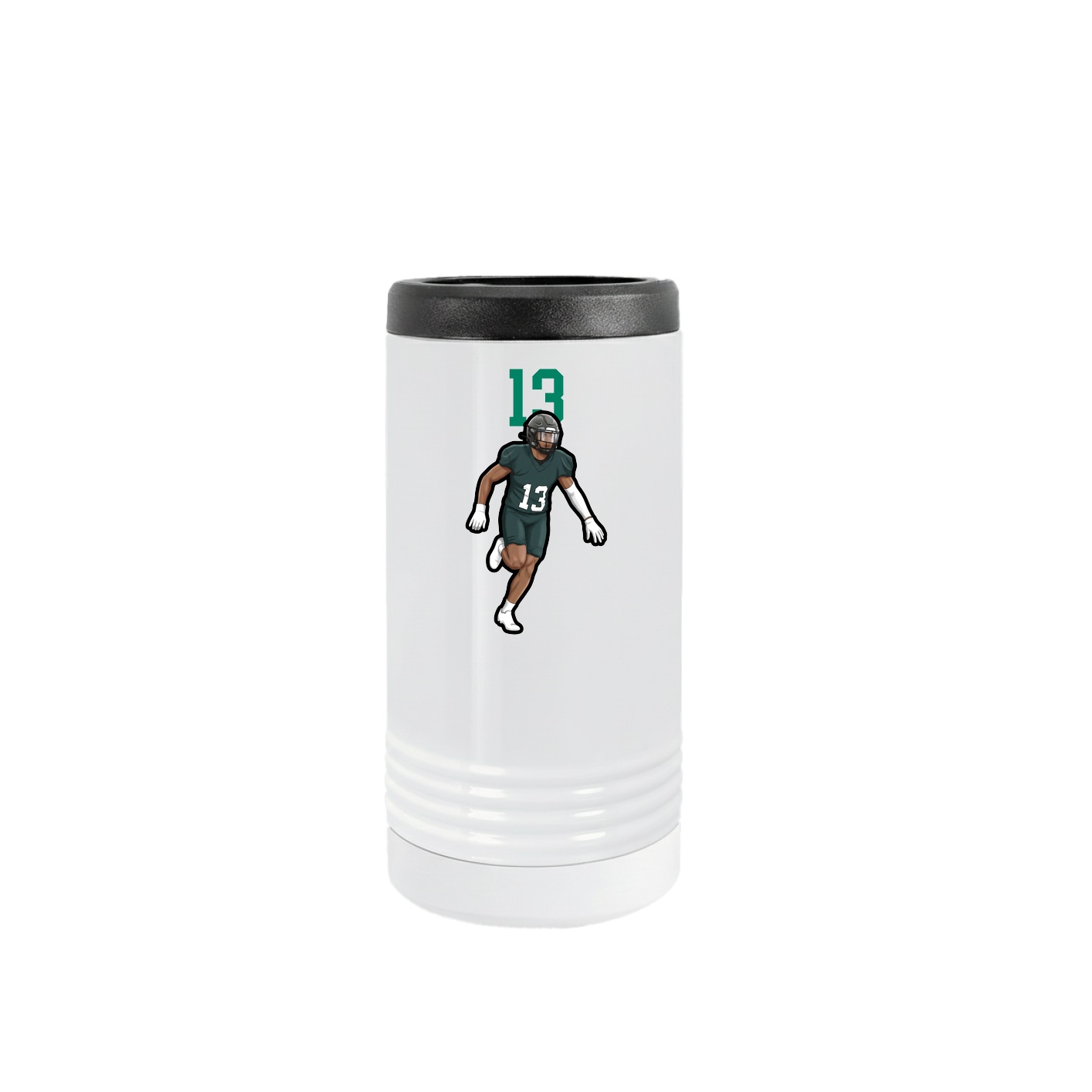 Slim Beverage Holder — Number Top in White