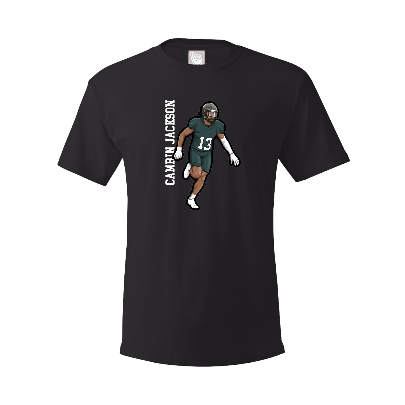 Tee — Name Vertical in Black