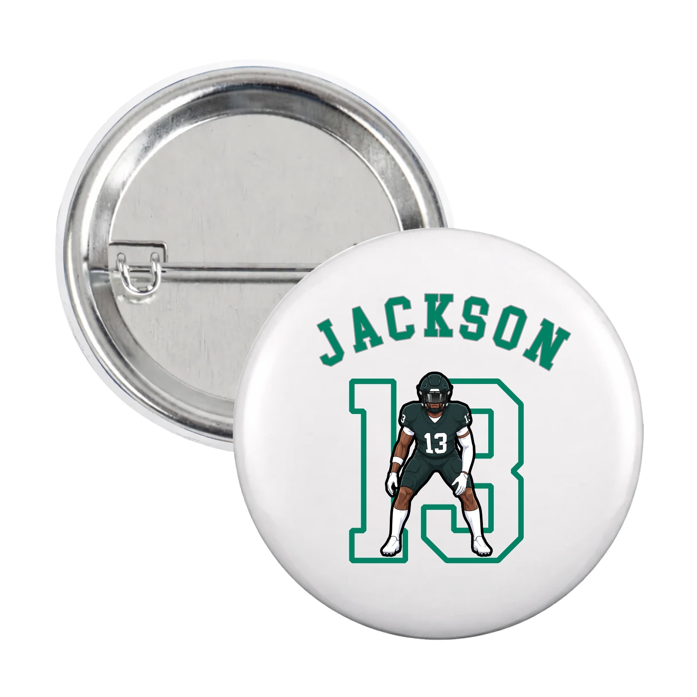 Game Day Button — Shirsey Arch in White
