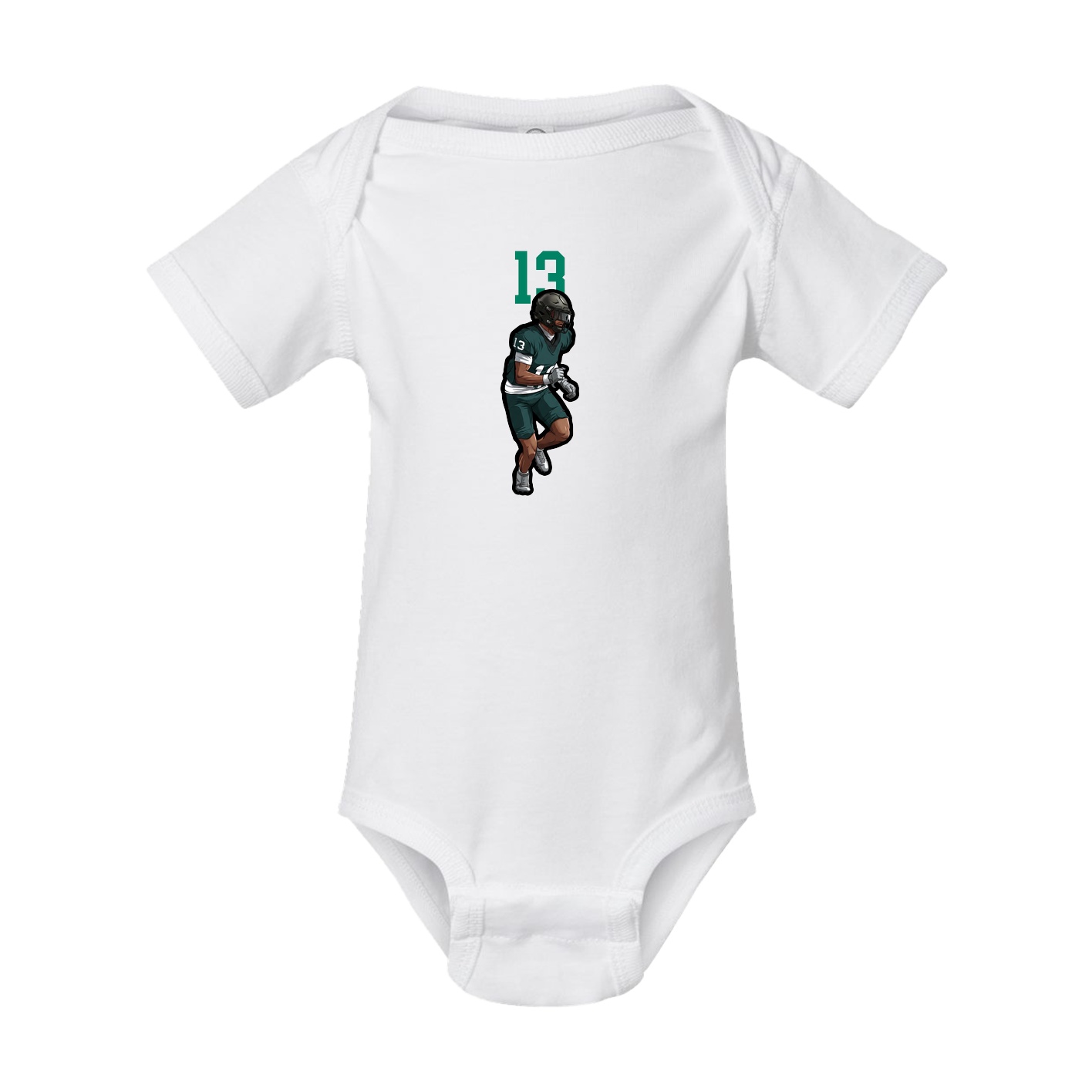 Baby Onesie — Number Top in White