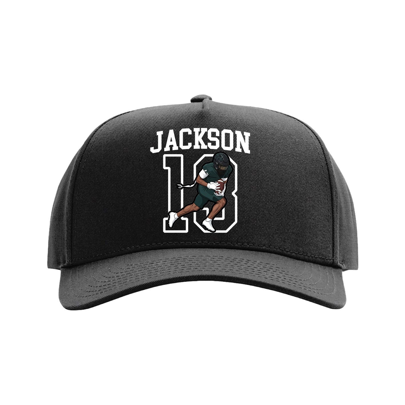 Full Fabric Five-Panel Champ Cap — Shirsey in Black