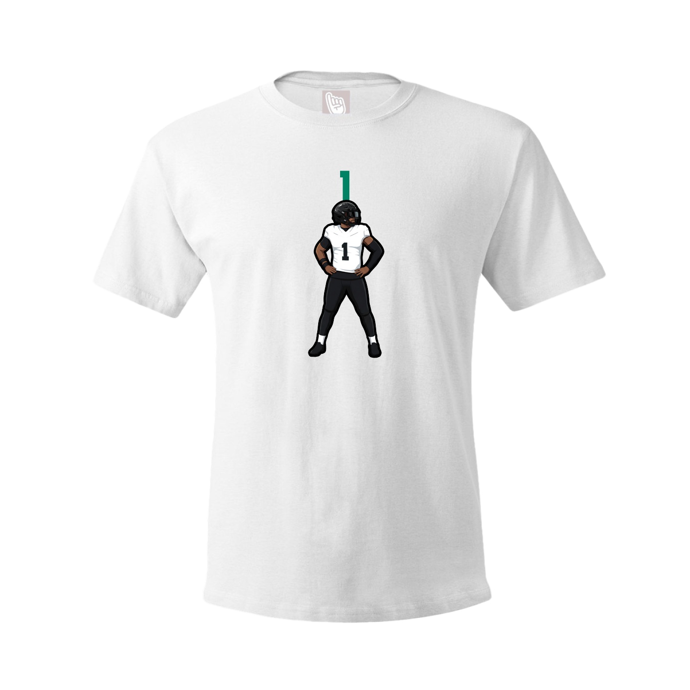 Tee — Number Top in White