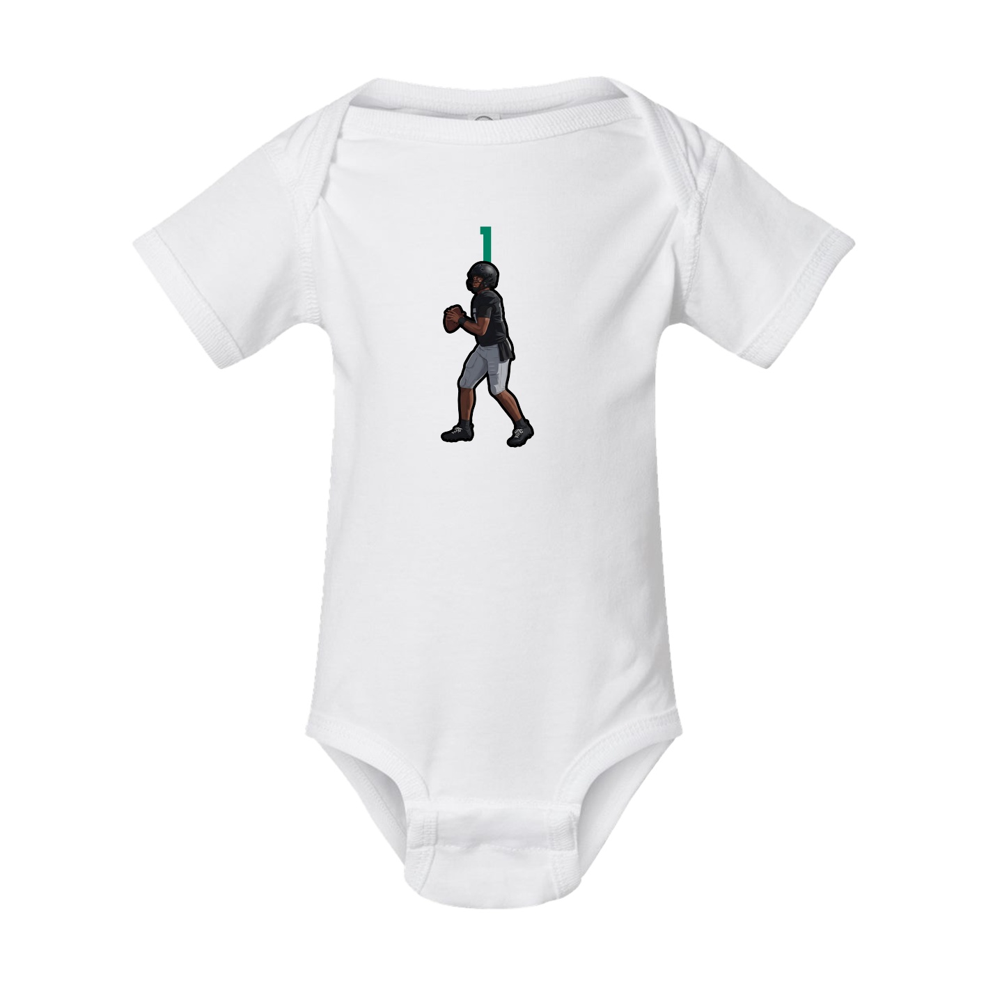 Baby Onesie — Number Top in White