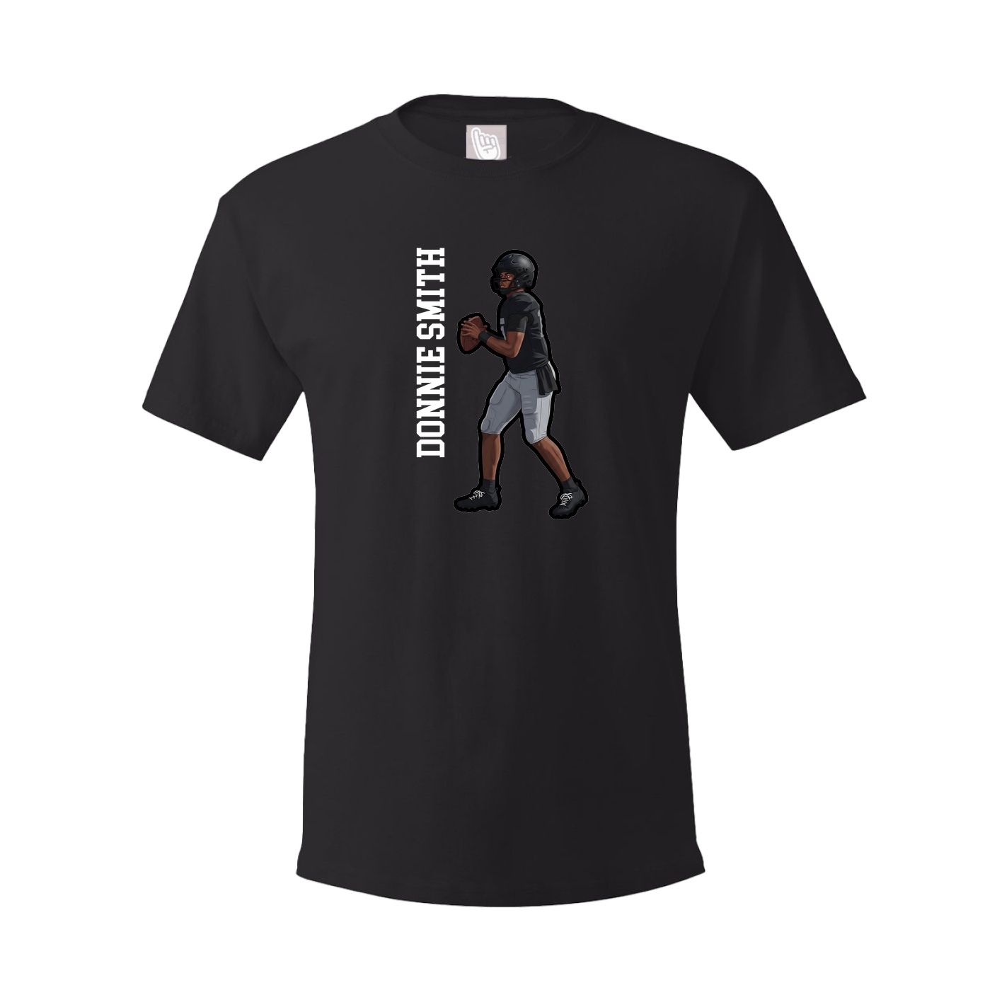 Tee — Name Vertical in Black