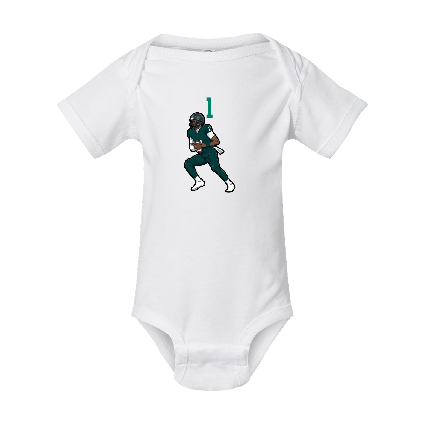 Baby Onesie — Number Top in White