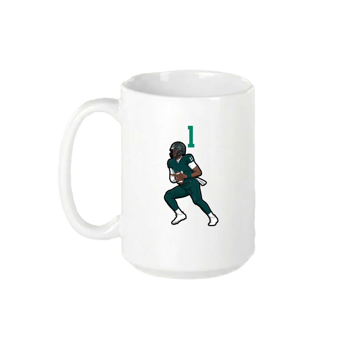 15oz Coffee Mug — Number Top in White