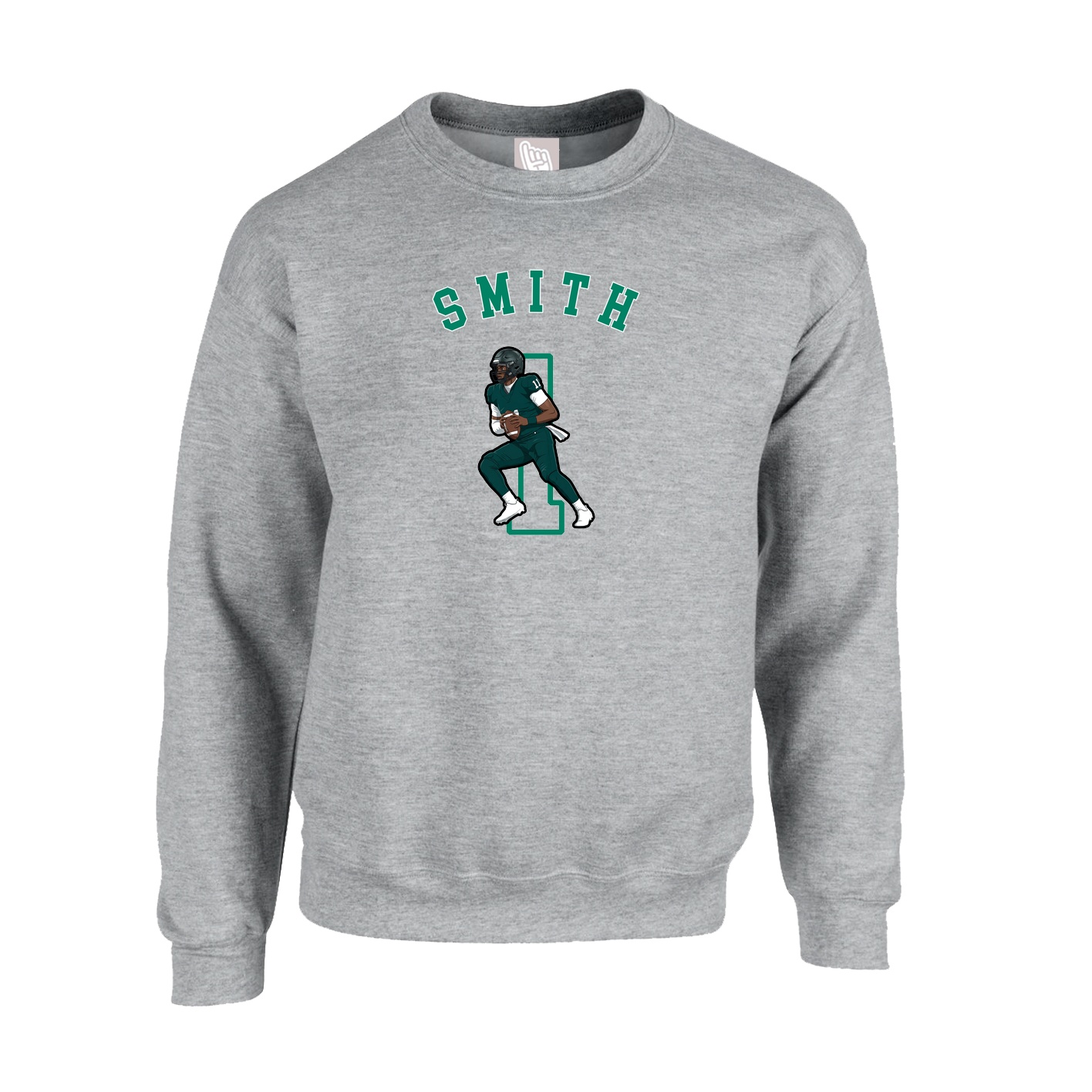 Fleece Crew — Shirsey Arch in Grey