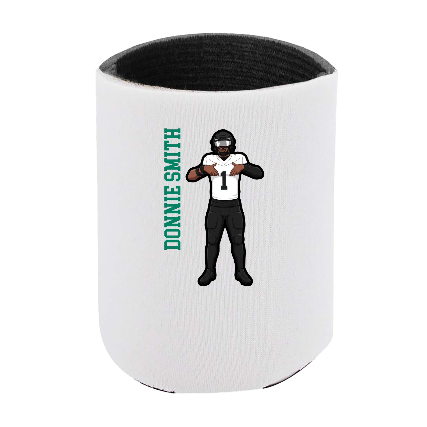 Can Holder — Name Vertical in White
