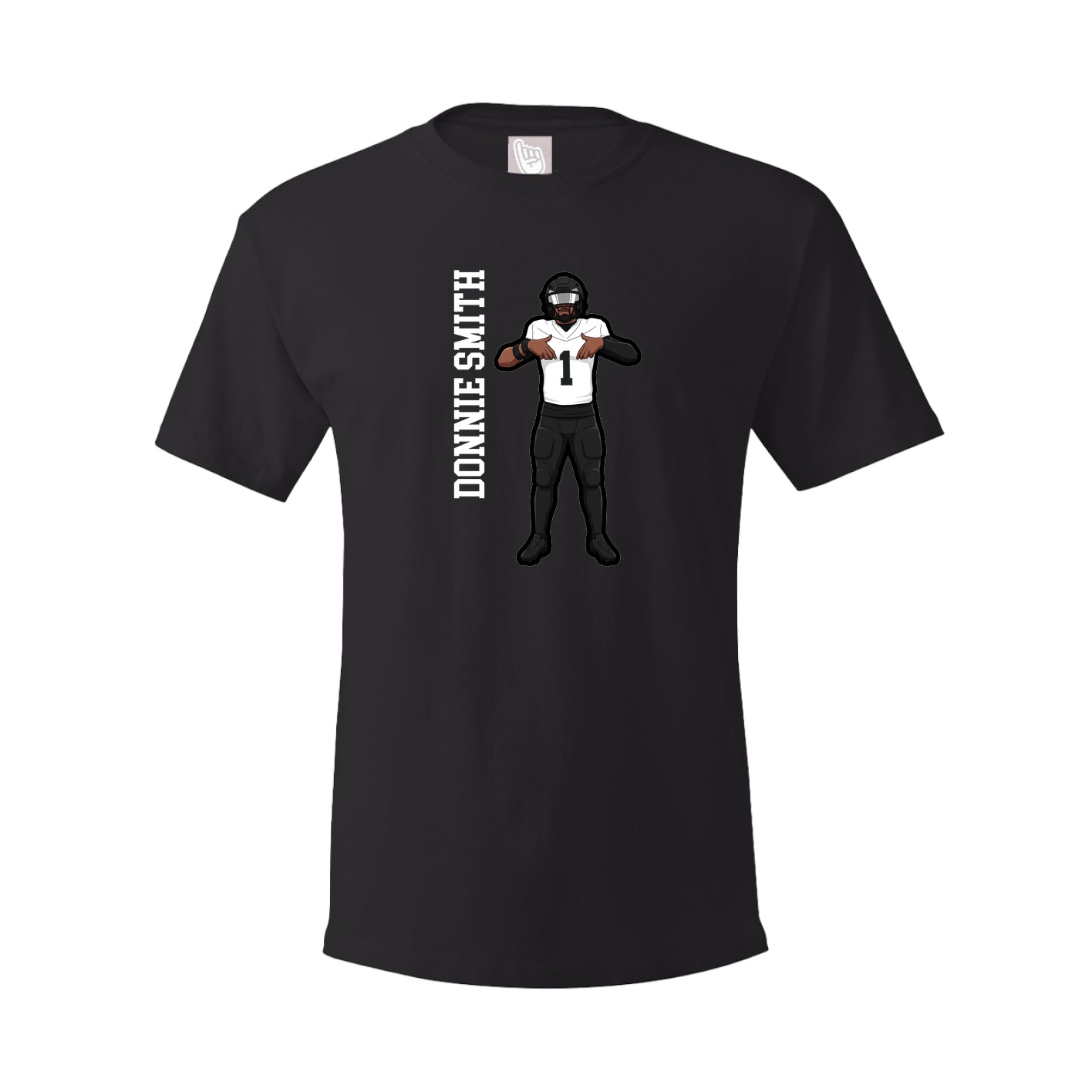 Tee — Name Vertical in Black