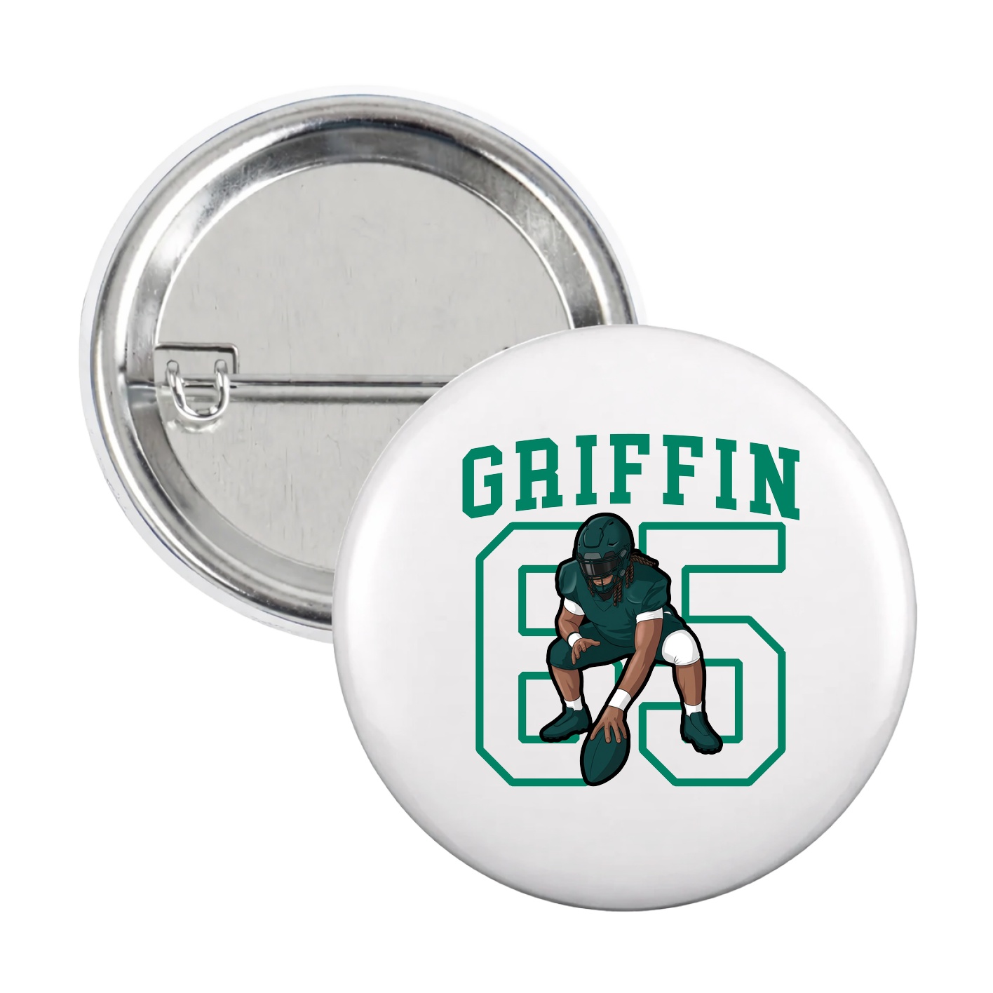 Game Day Button — Shirsey in White