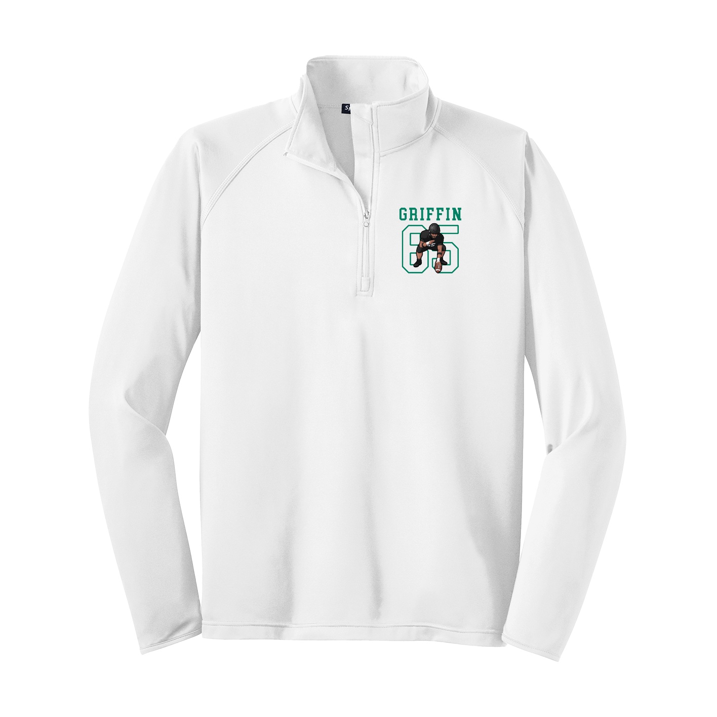 Q-Zip Pullover — Shirsey in White