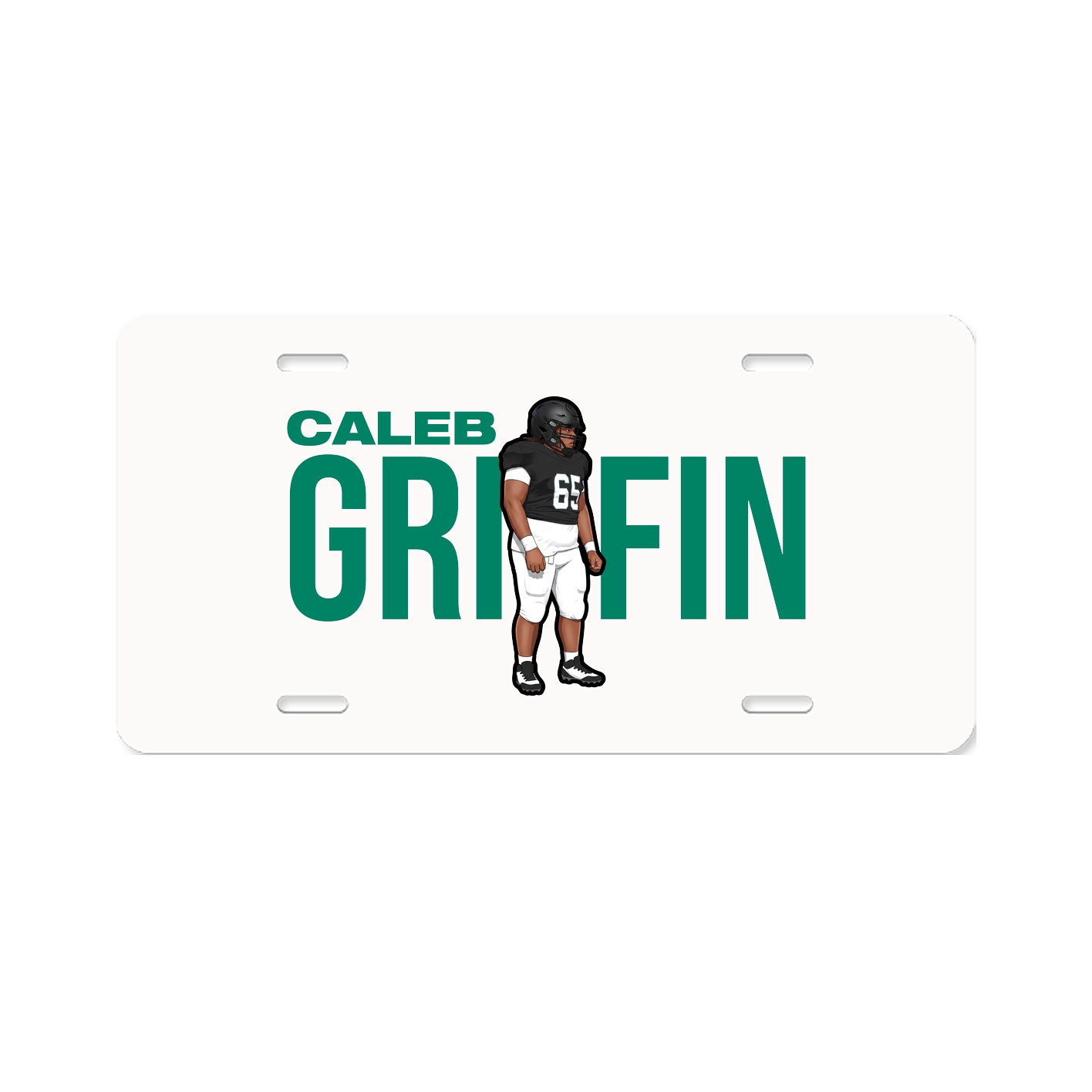 License Plate — Player Name in Classic
