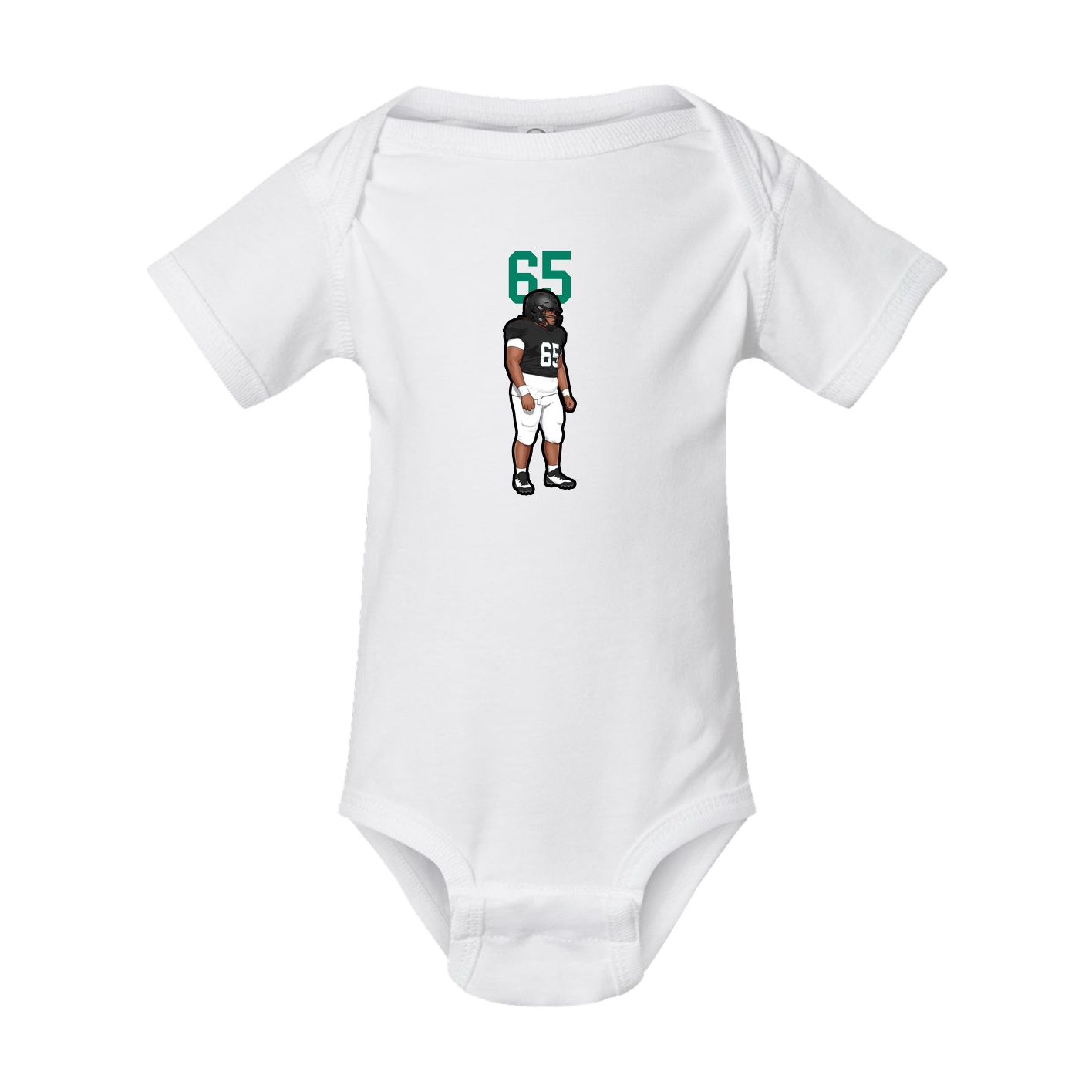 Baby Onesie — Number Top in White