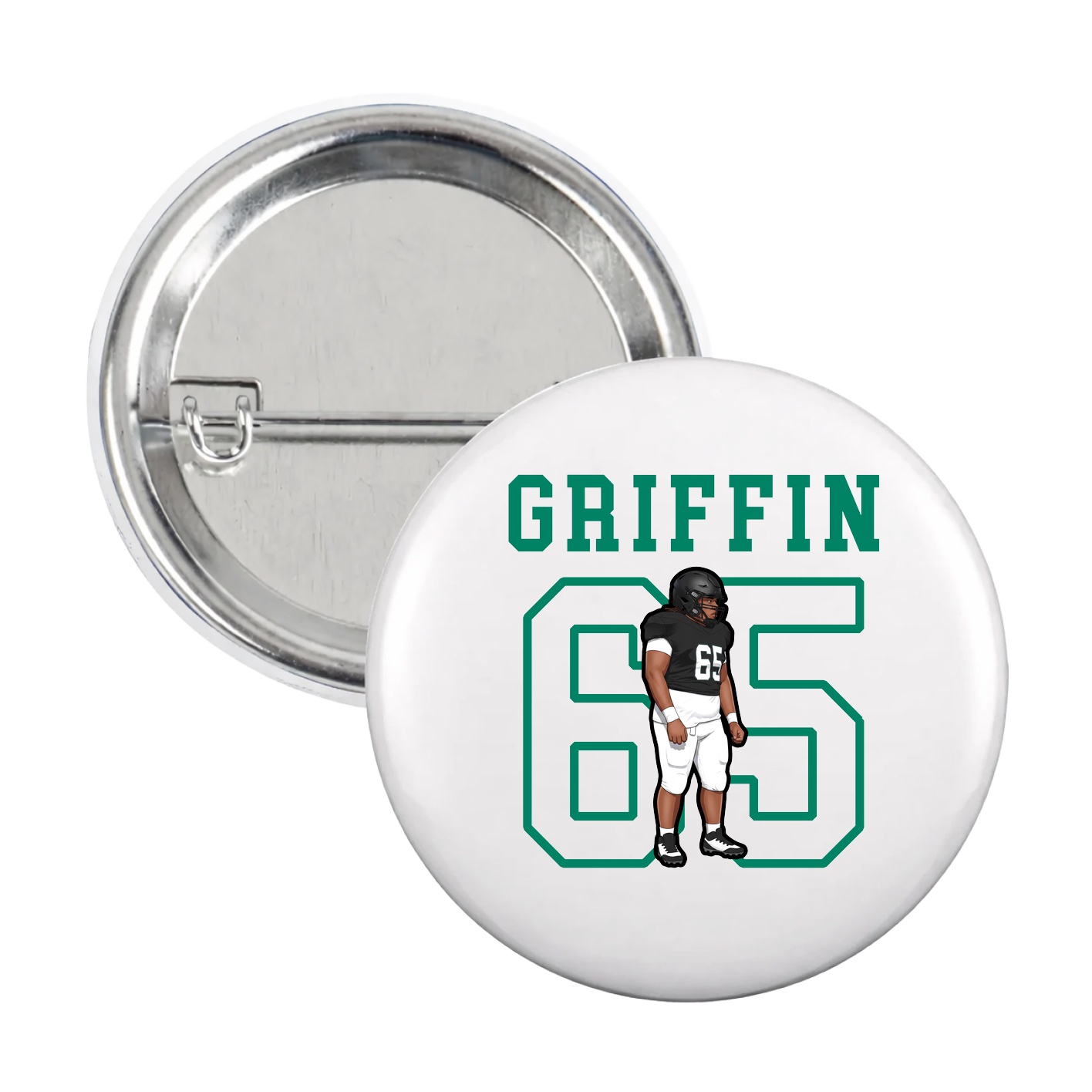 Game Day Button — Shirsey in White