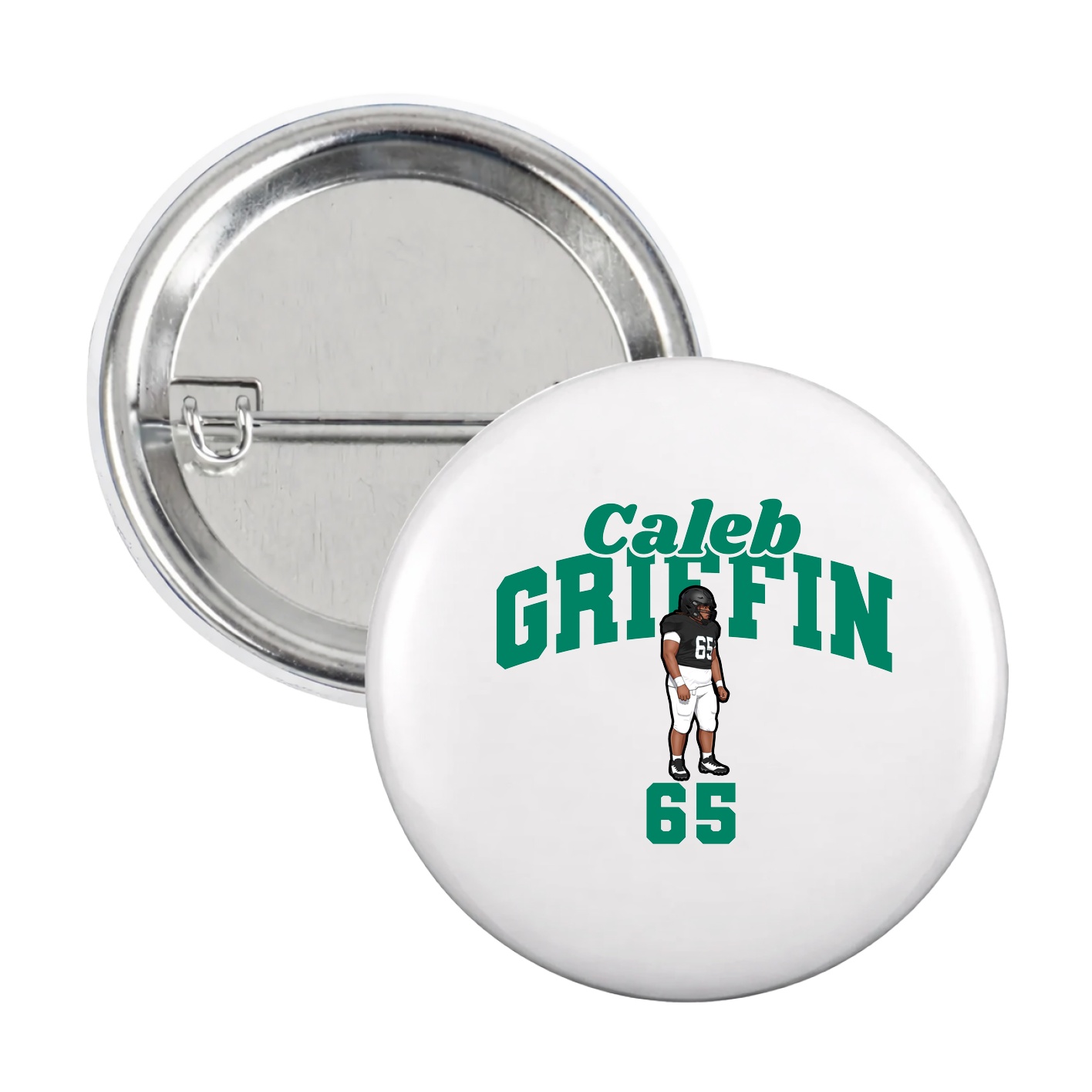 Game Day Button — Signature Arch in White
