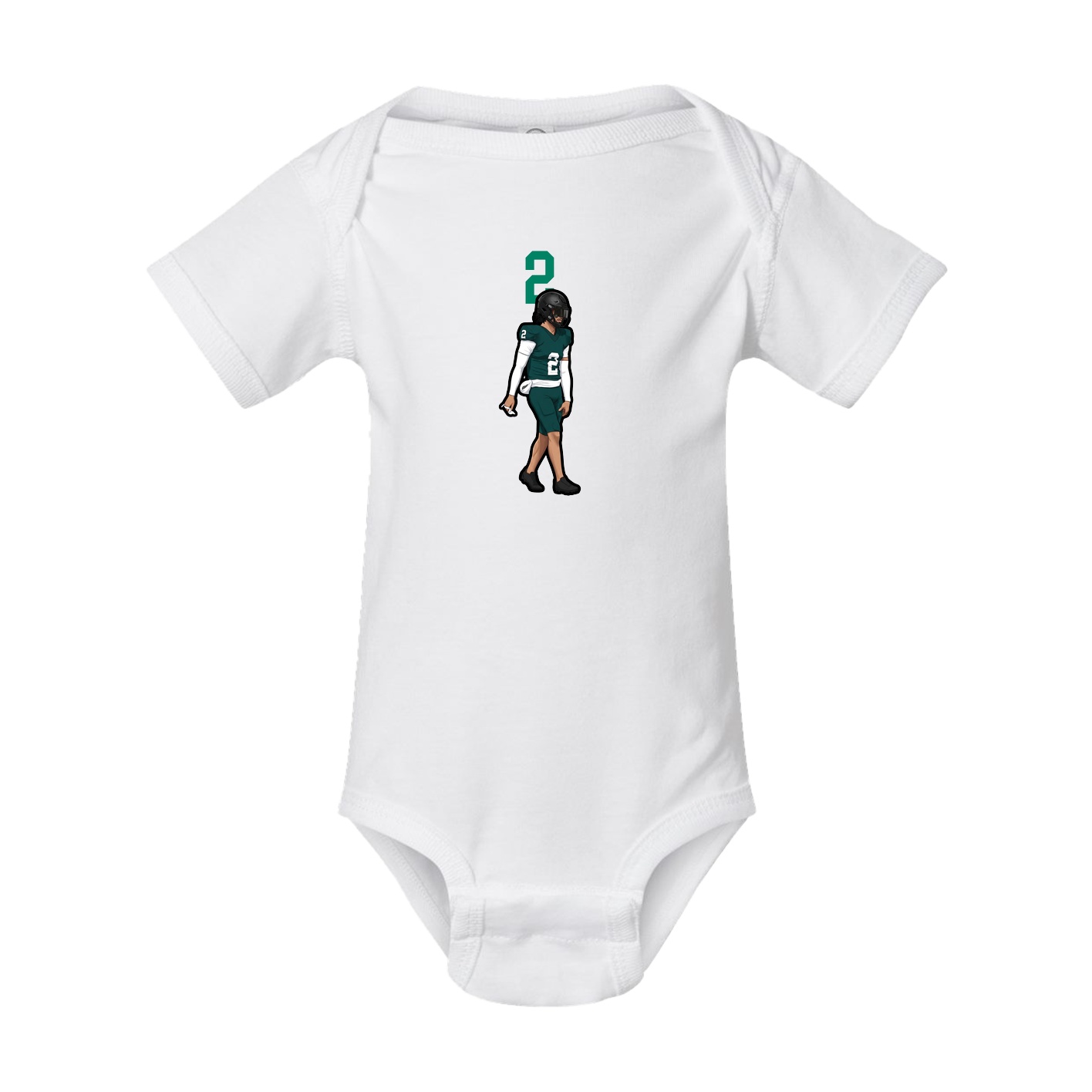 Baby Onesie — Number Top in White