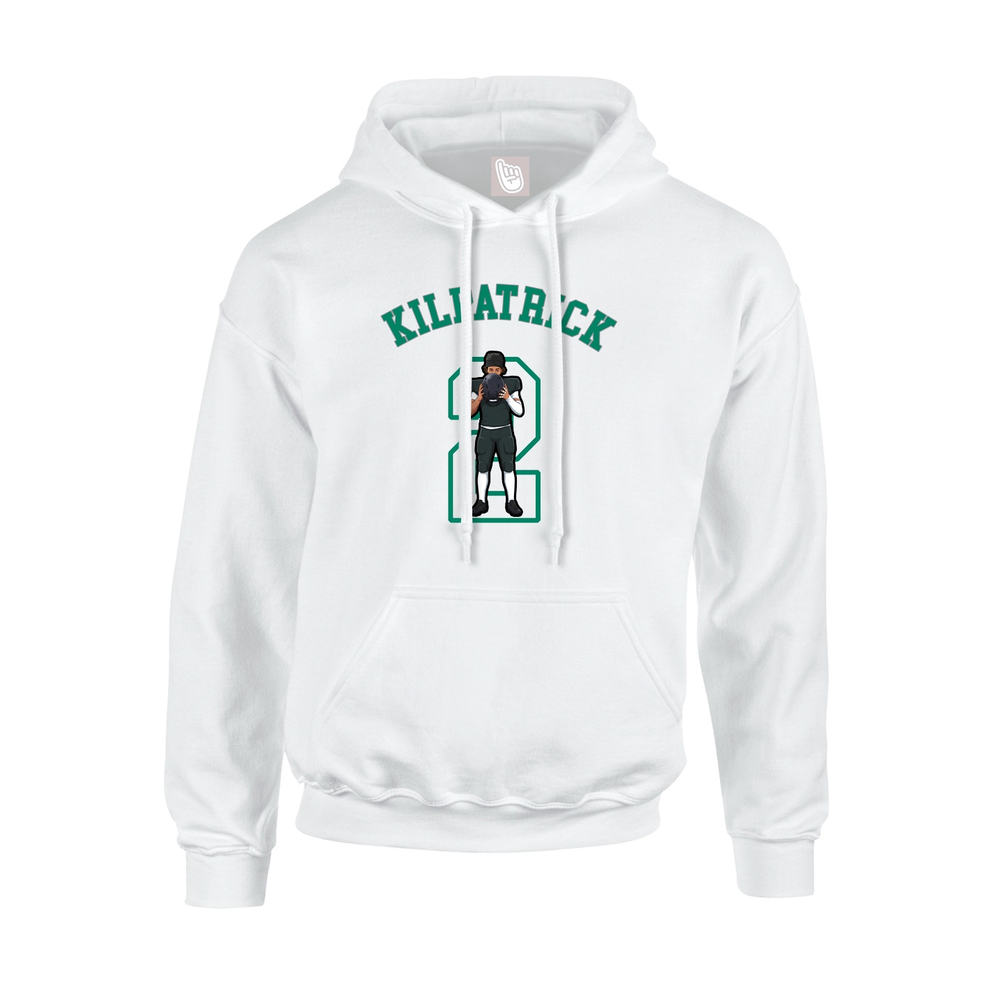 Youth Hoodie — Shirsey Arch in White