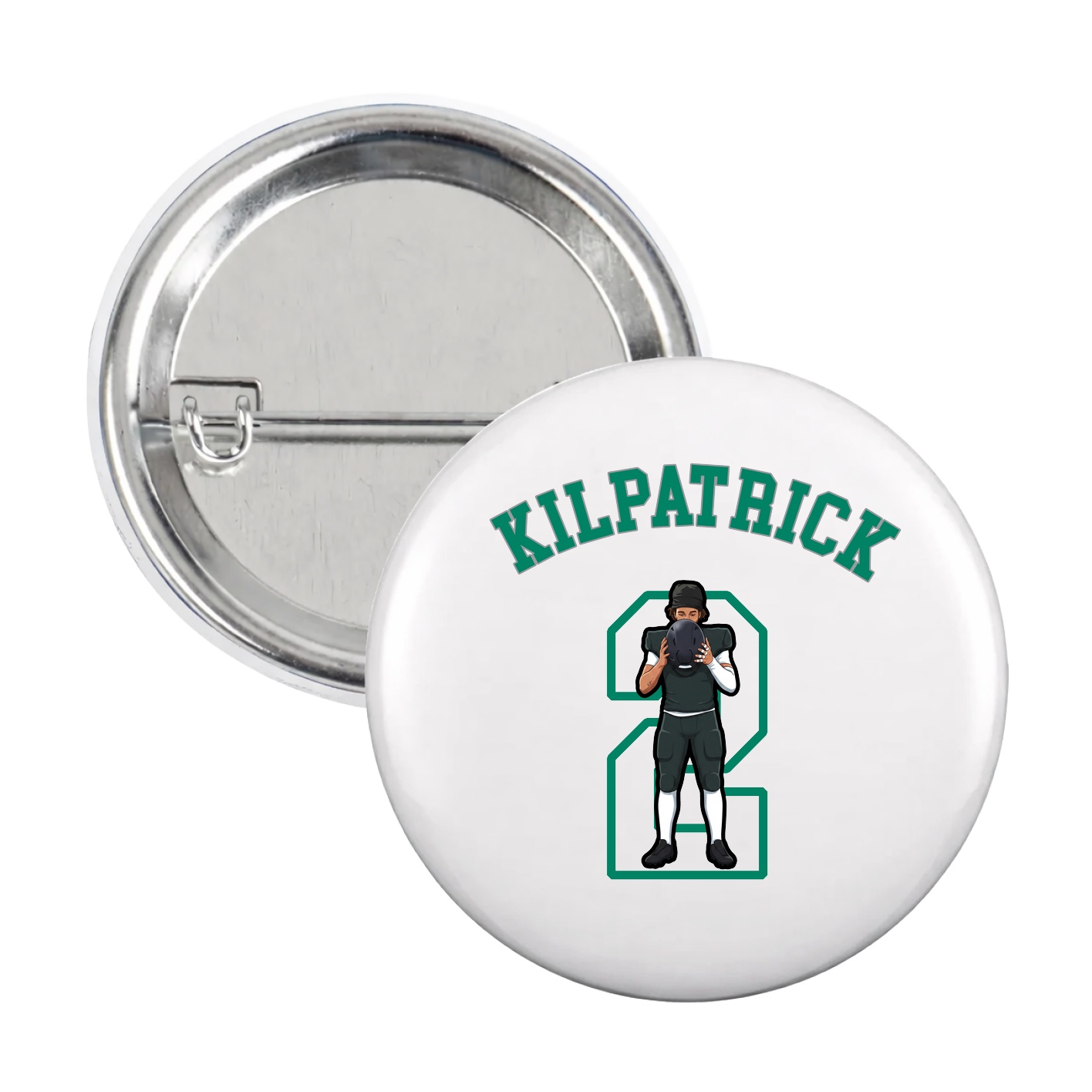 Game Day Button — Shirsey Arch in White