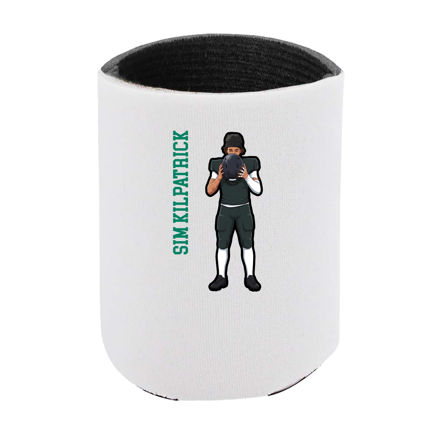 Can Holder — Name Vertical in White