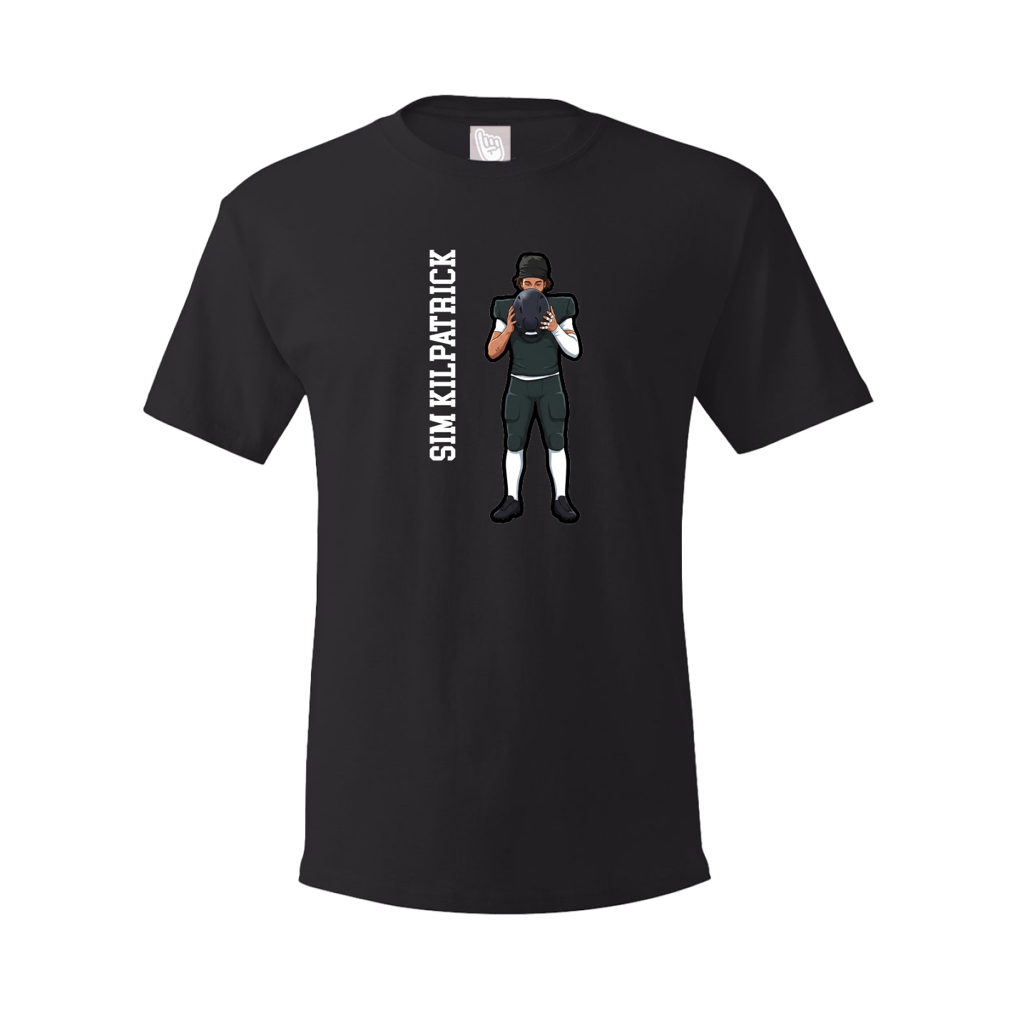 Tee — Name Vertical in Black