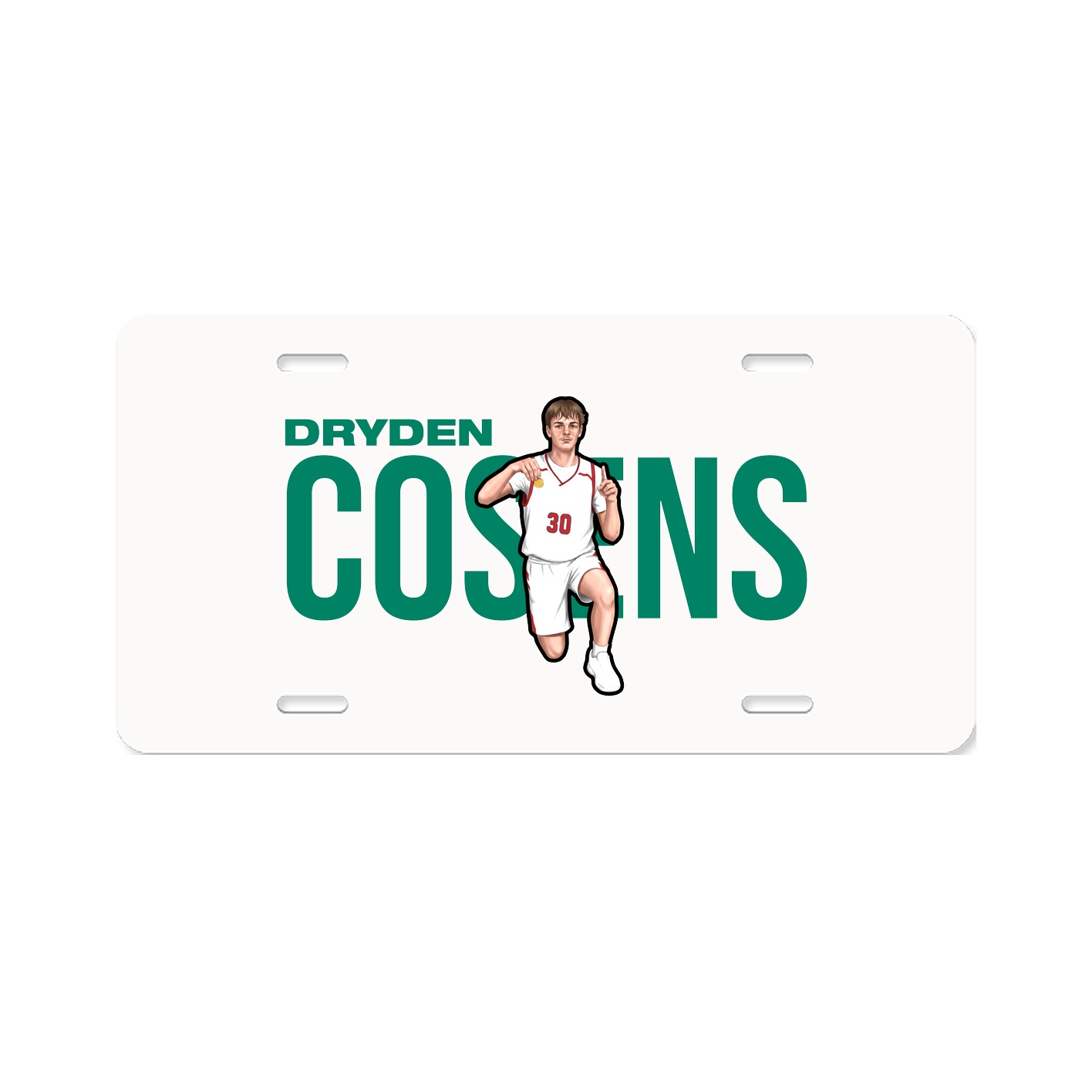 License Plate — Player Name in Classic