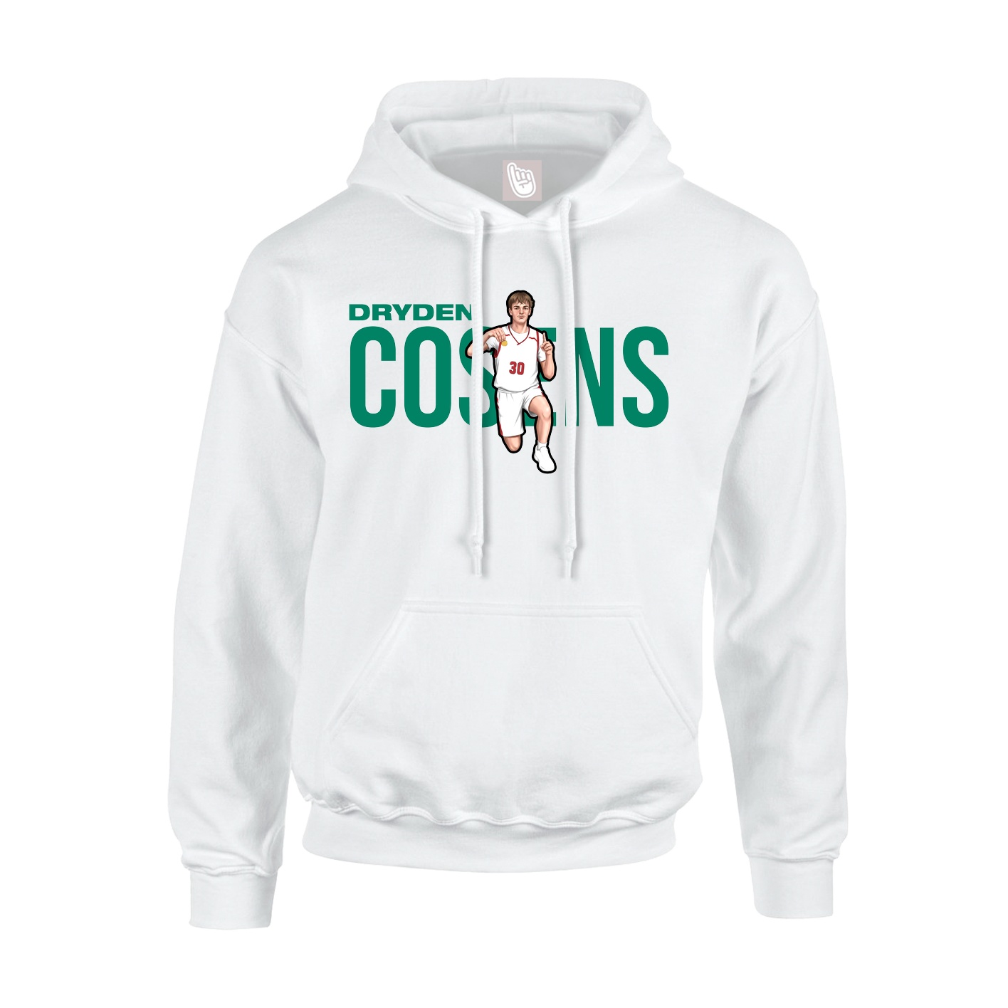 Hoodie — Player Name in White