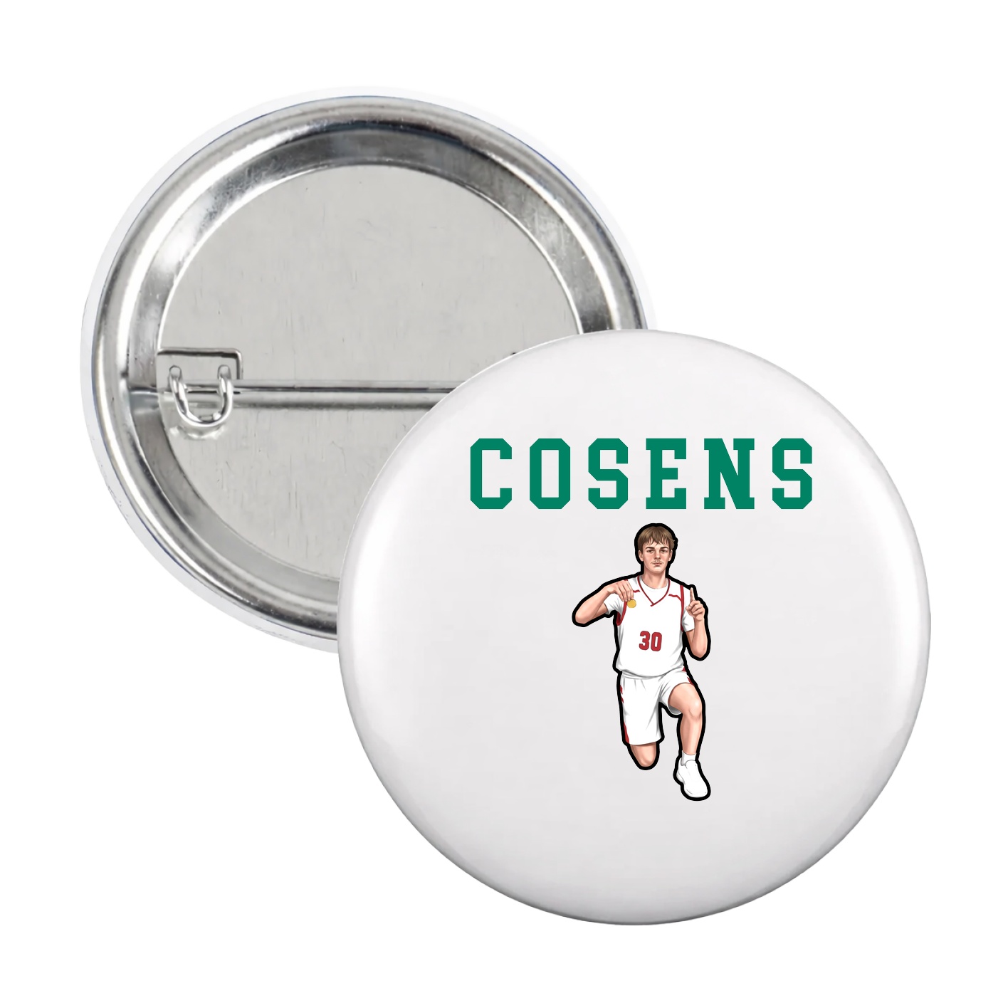 Game Day Button — Shirsey in White