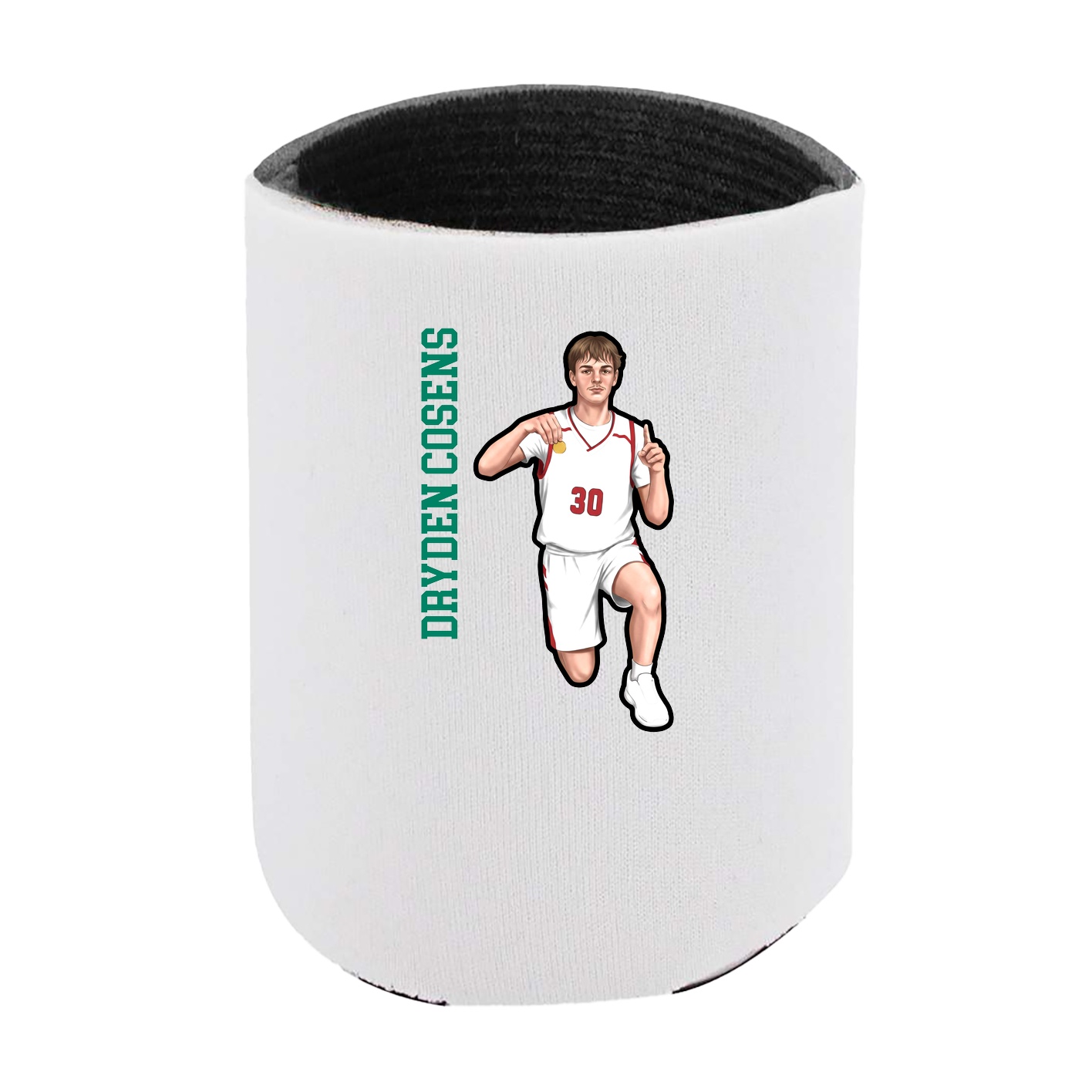 Can Holder — Name Vertical in White