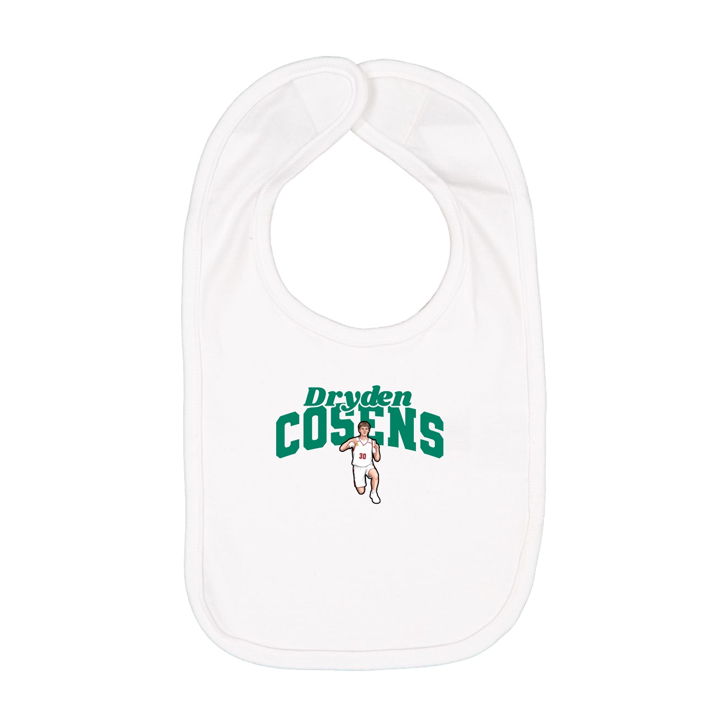 Infant Bib — Signature Arch in White