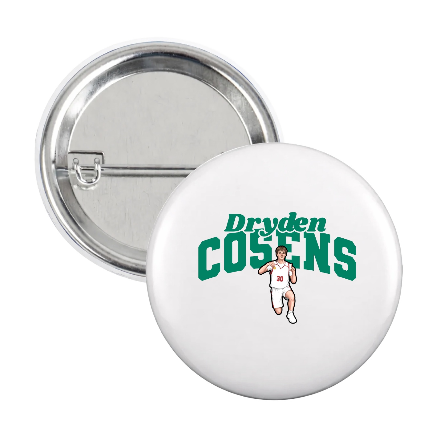 Game Day Button — Signature Arch in White