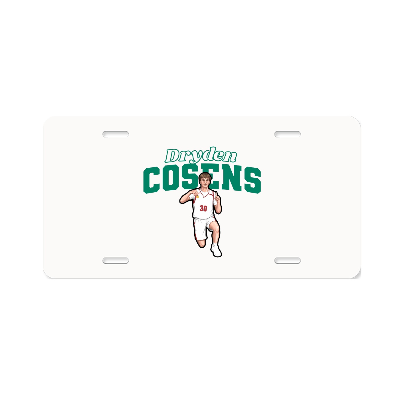License Plate — Name Arch in Classic