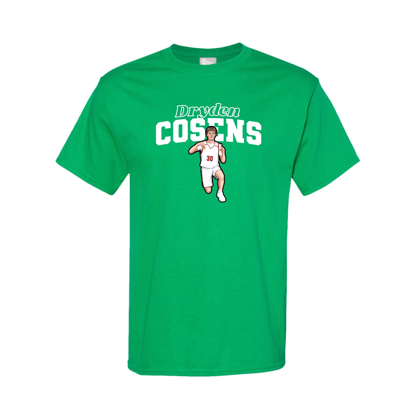 Youth Tee — Name Arch in Green