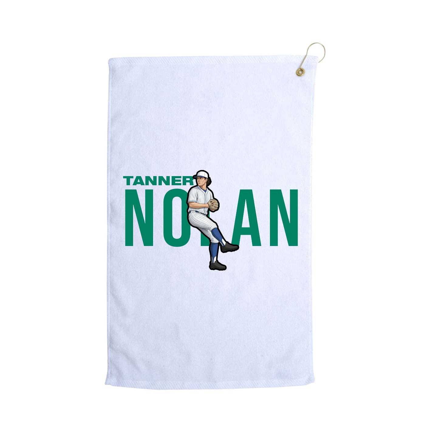 Golf Towel — Player Name in White