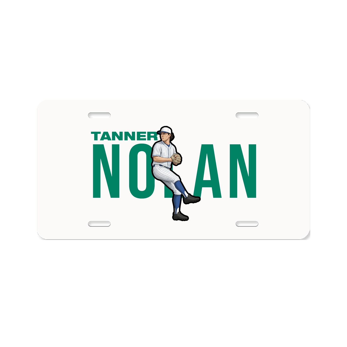 License Plate — Player Name in Classic