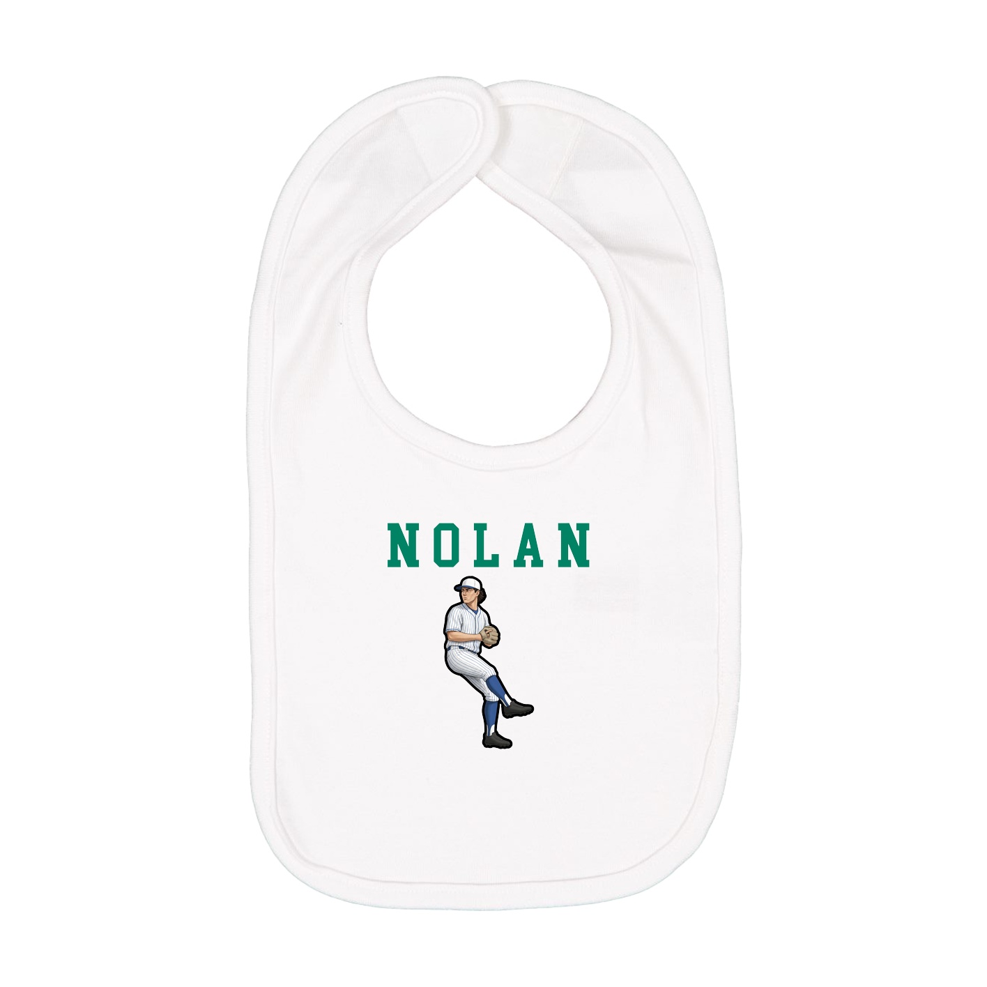 Infant Bib — Shirsey in White