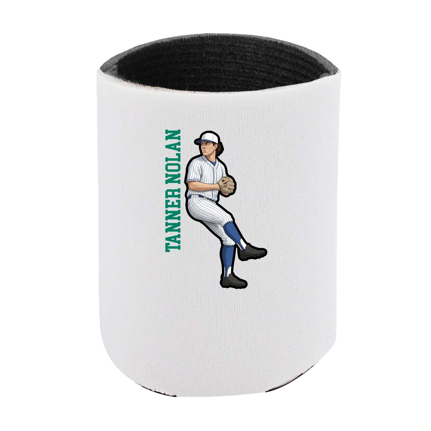 Can Holder — Name Vertical in White