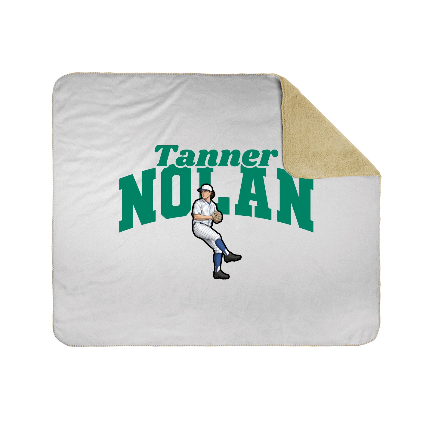 Throw Blanket — Signature Arch in White