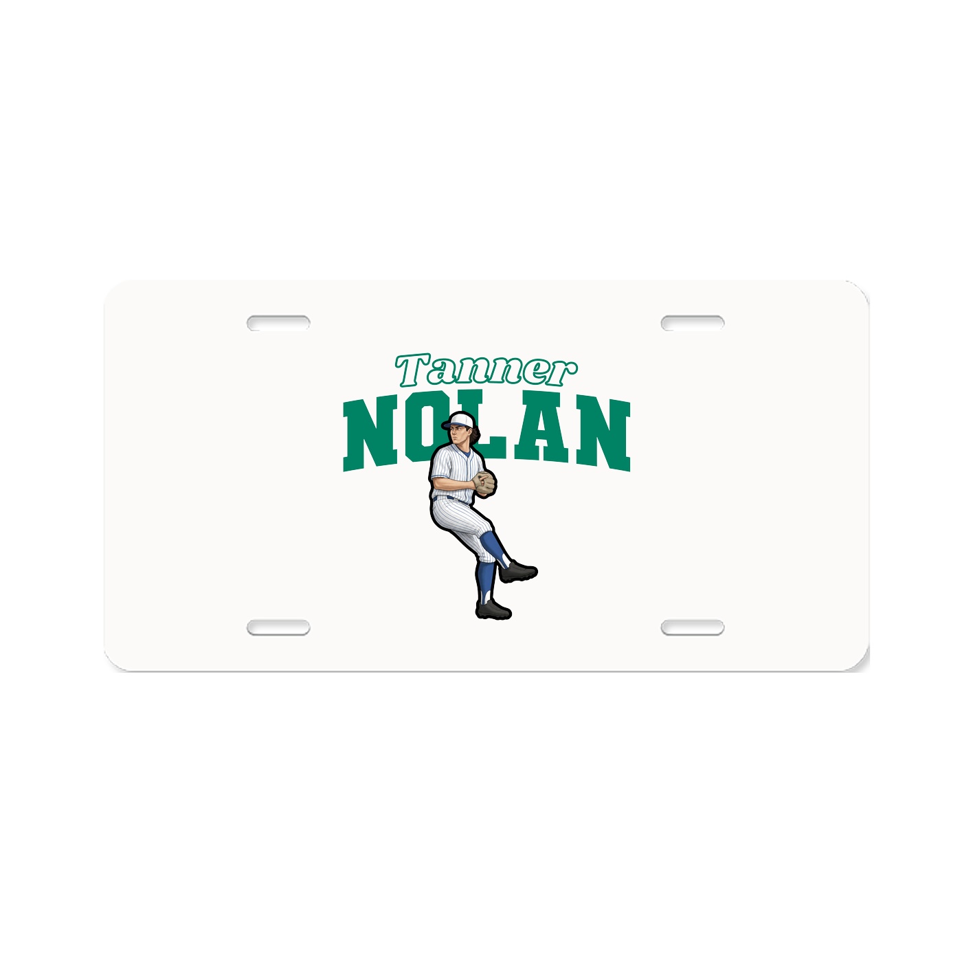 License Plate — Name Arch in Classic