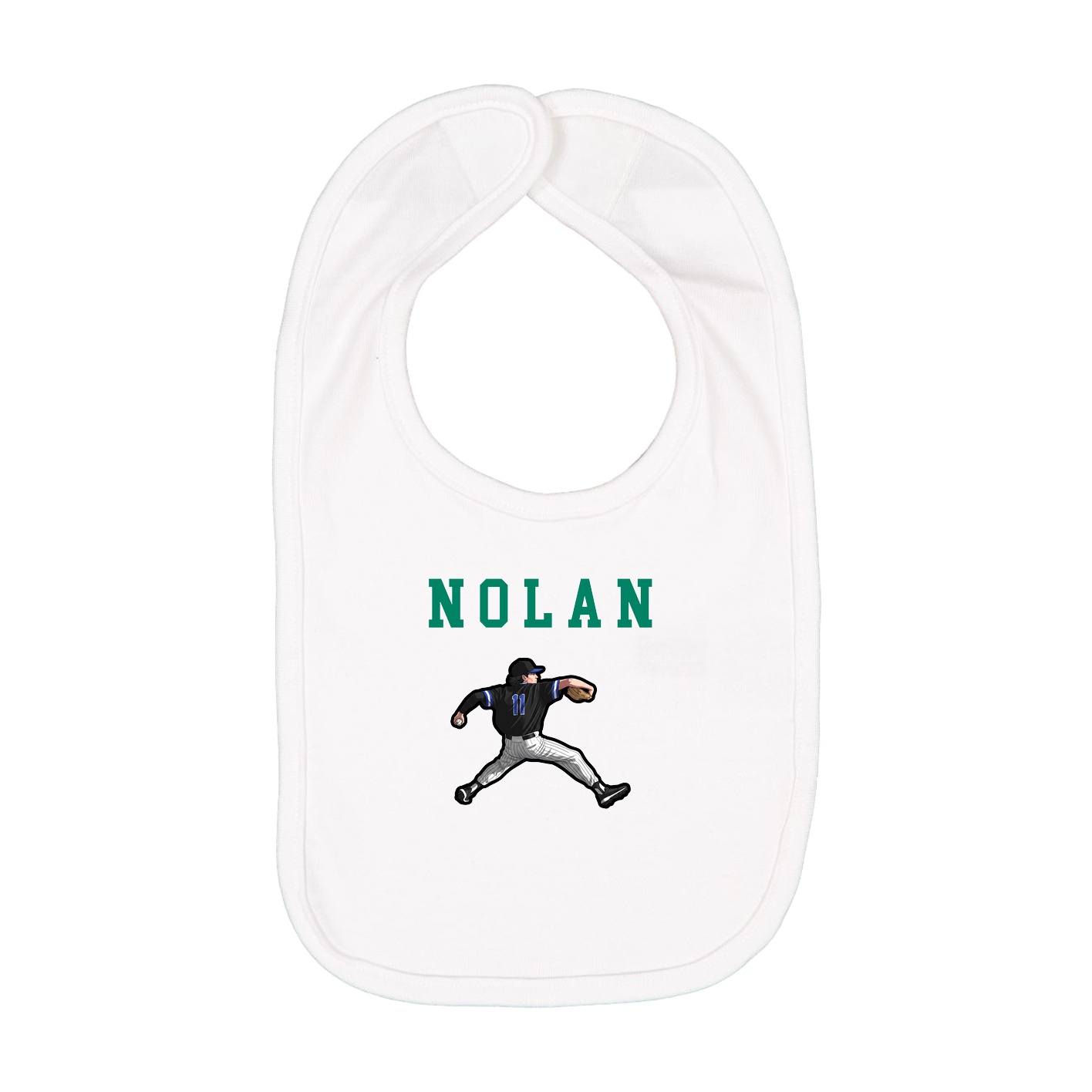 Infant Bib — Shirsey in White