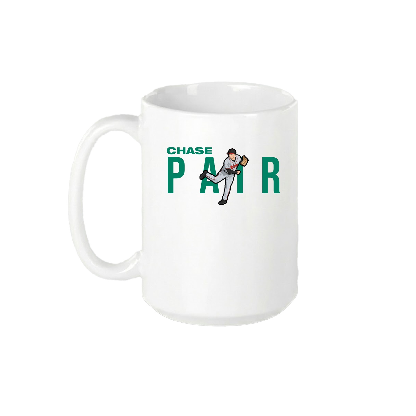 15oz Coffee Mug — Player Name in White