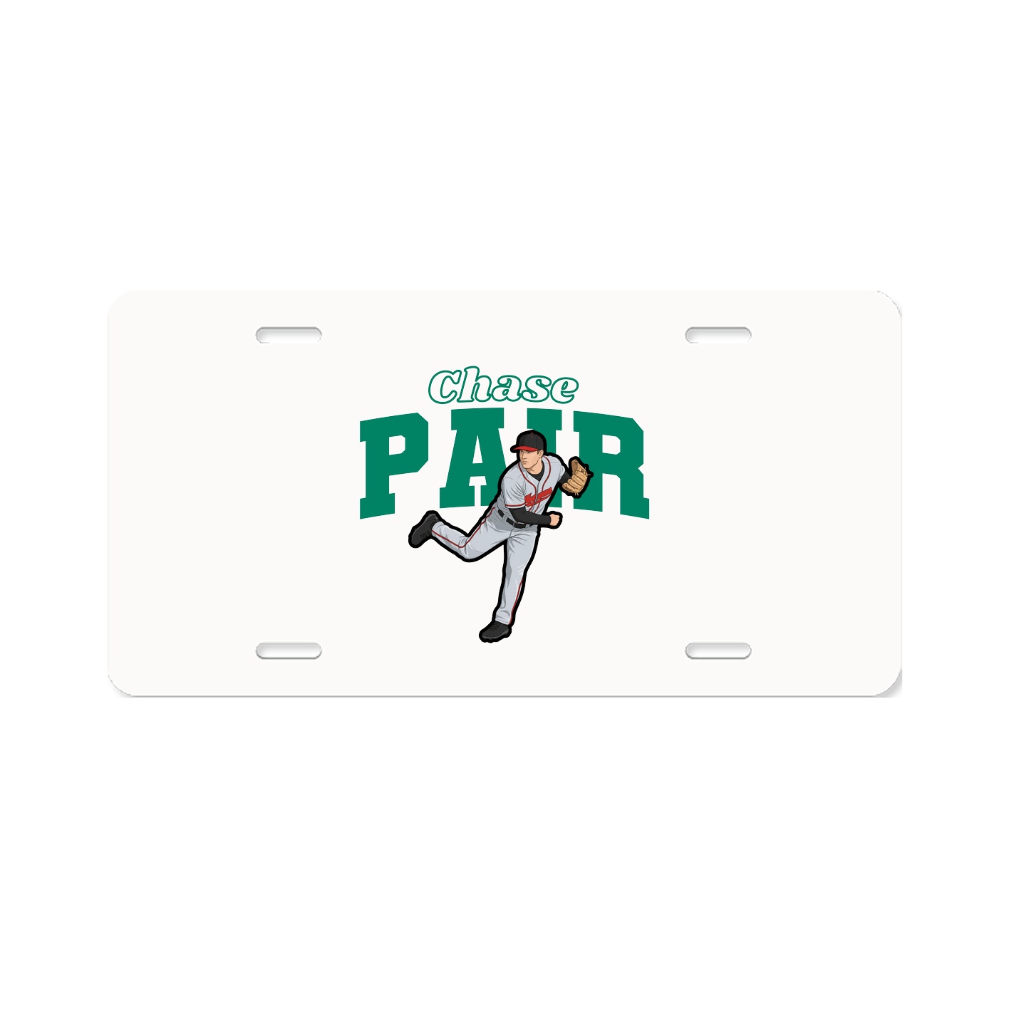 License Plate — Name Arch in Classic