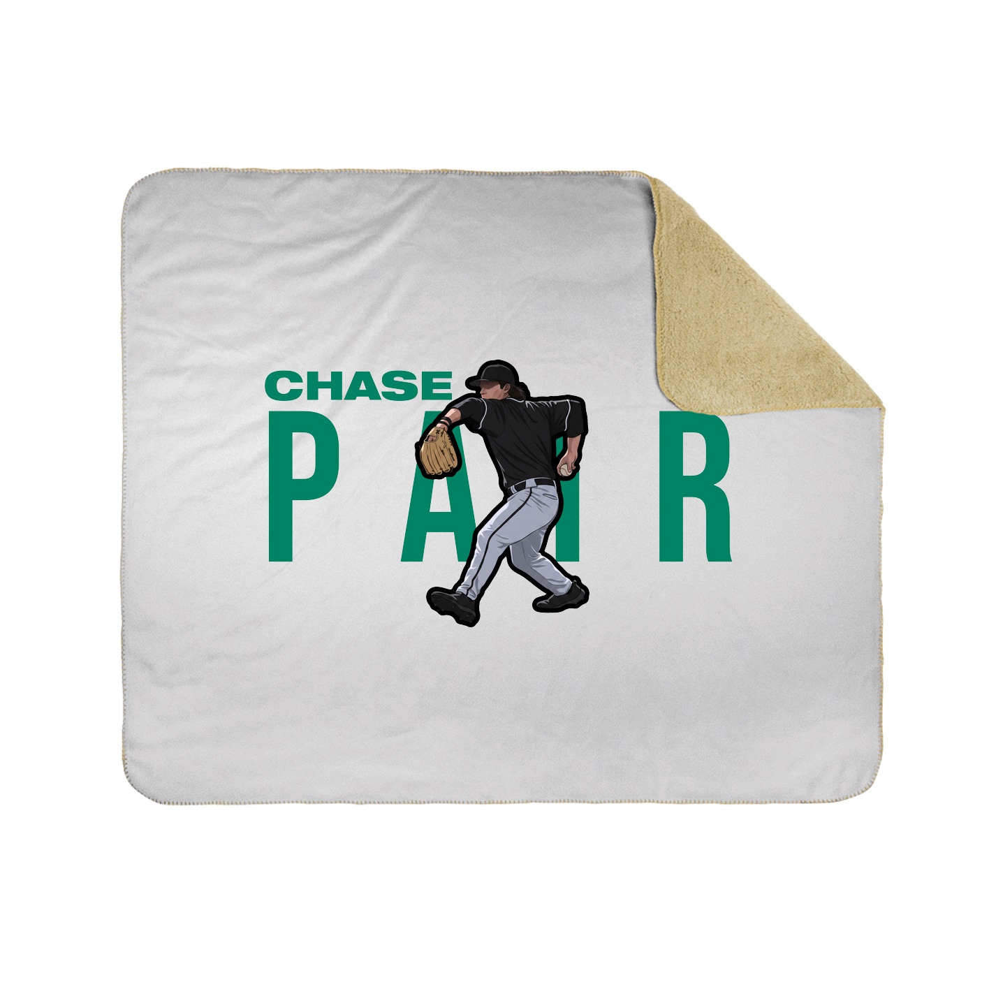 Throw Blanket — Player Name in White