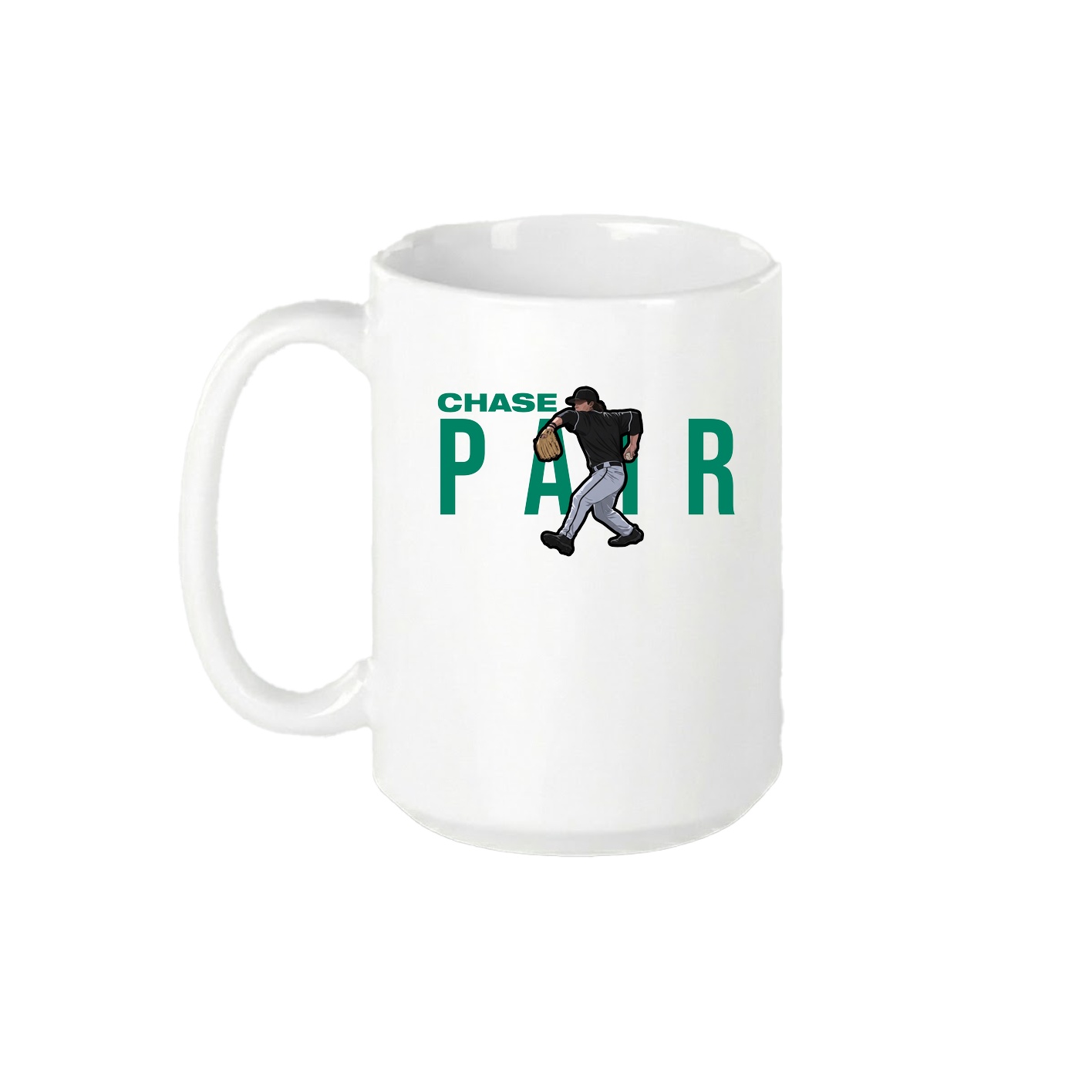15oz Coffee Mug — Player Name in White