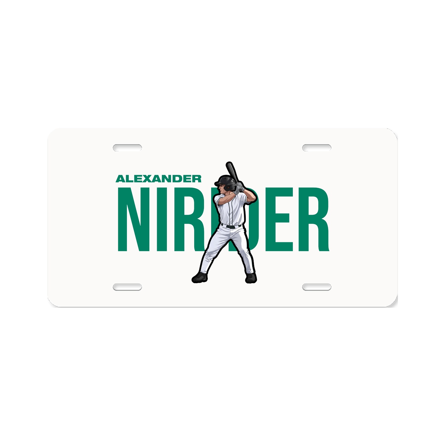 License Plate — Player Name in Classic