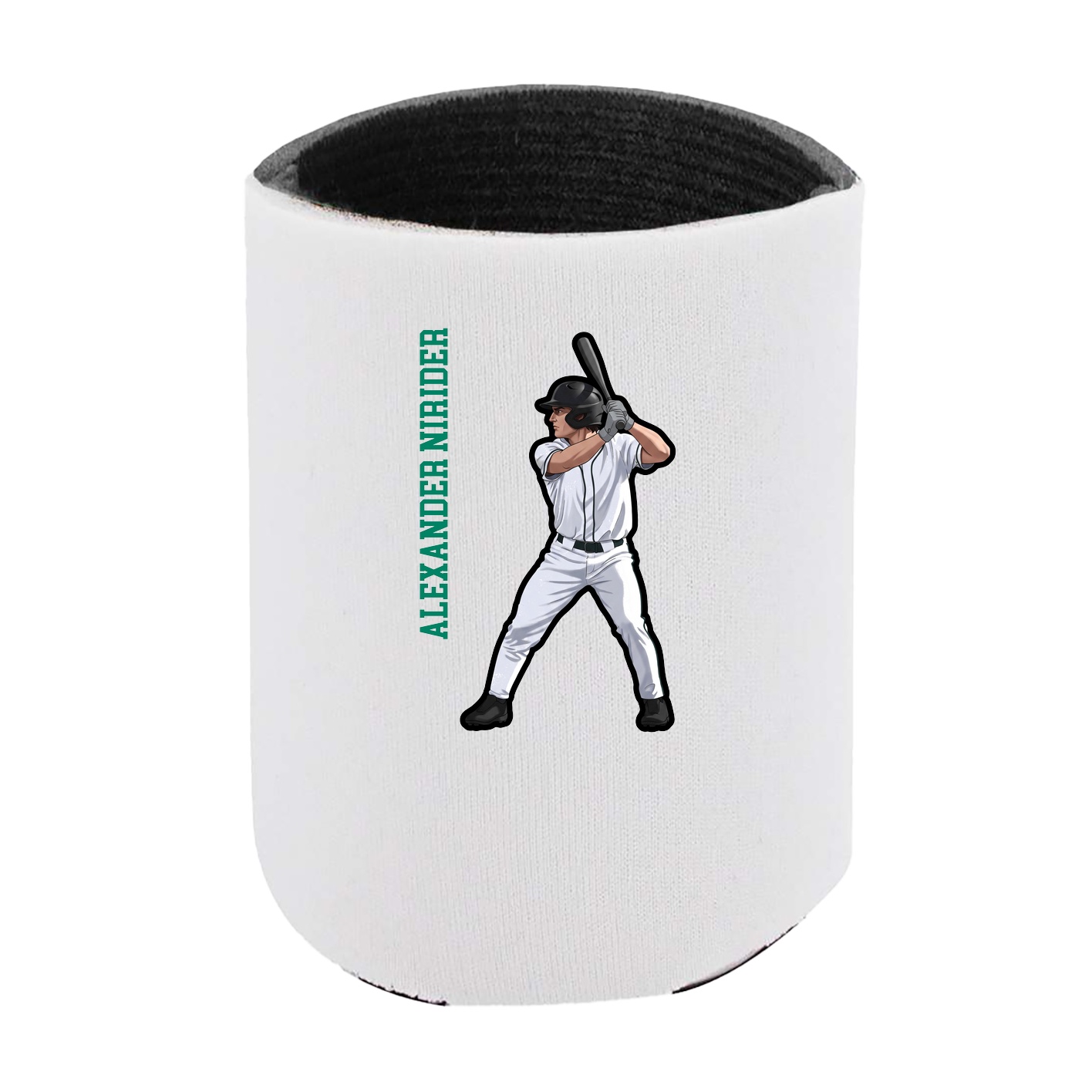 Can Holder — Name Vertical in White