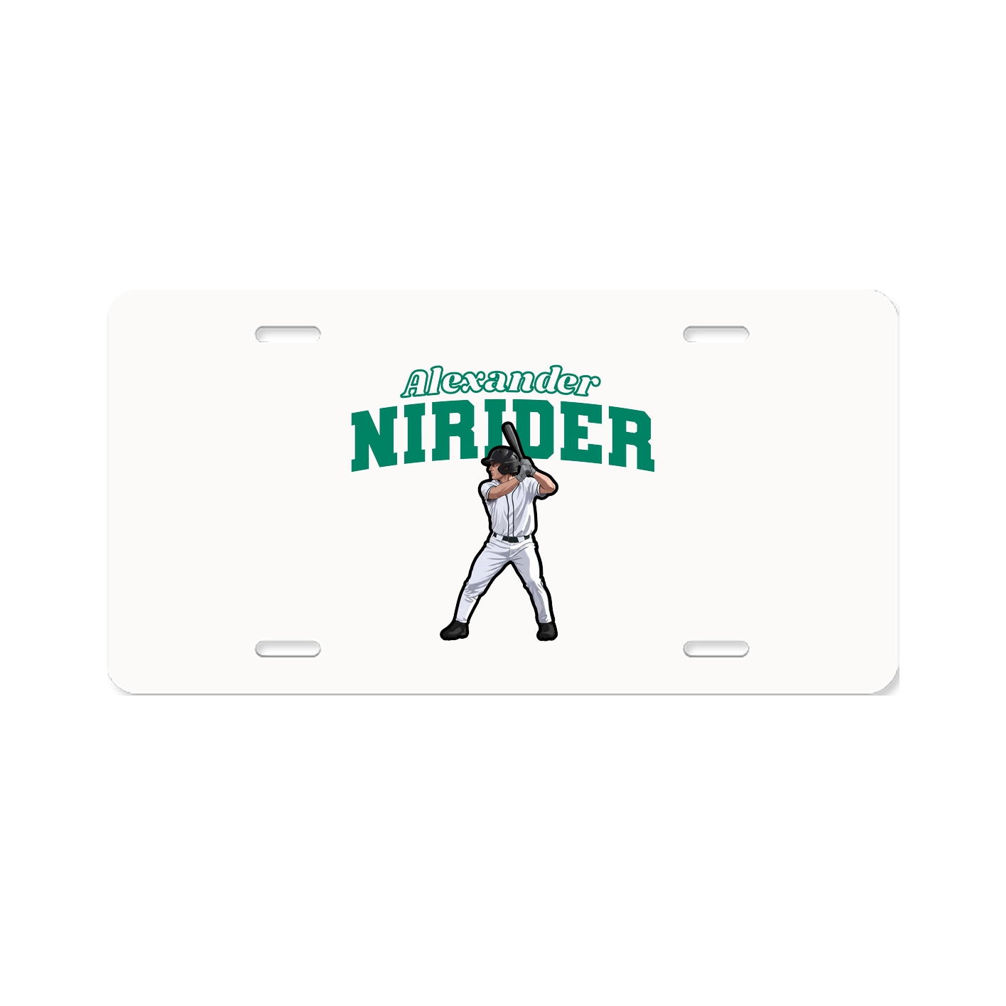License Plate — Name Arch in Classic