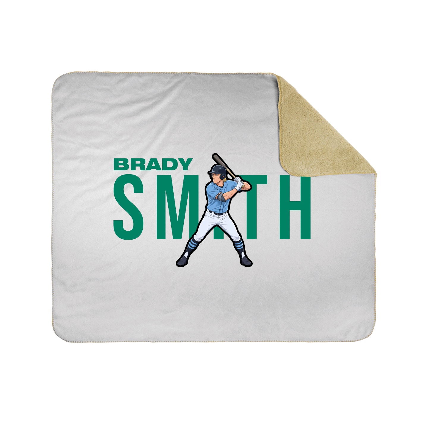 Throw Blanket — Player Name in White